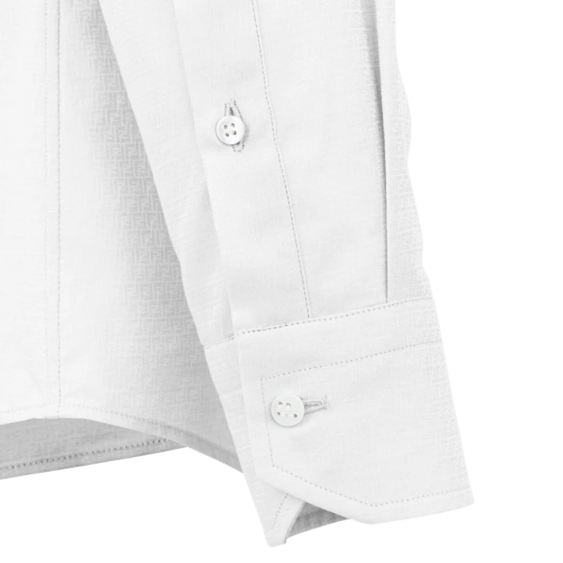Fendi o1s1wg111125 Shirt in White Size US L / EU 52-54 / 3 - 3 Thumbnail