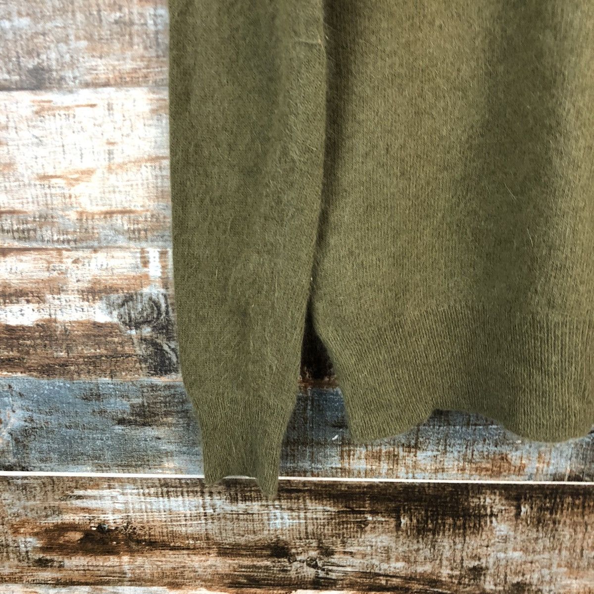 Homespun Knitwear × Japanese Brand Japanese Brand vintage Green Knitwear #A2249 Size US S / EU 44-46 / 1 - 13 Thumbnail