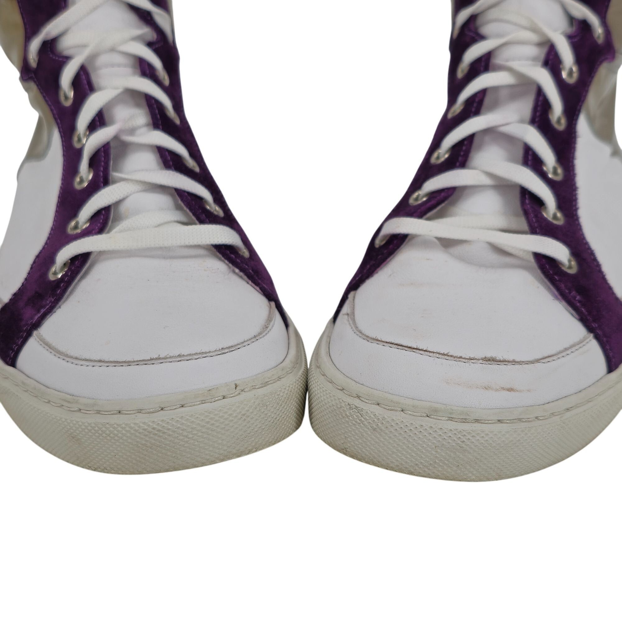 Alessandro Dell'acqua Alessandro Dell'Acqua Mens 9.5 White Tan Purple Patent Leath Size US 9.5 / EU 42-43 - 12 Thumbnail