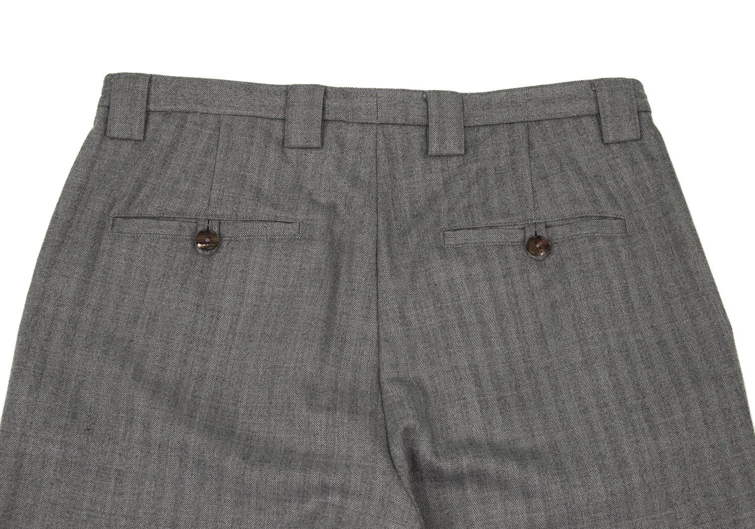 Maison Margiela Wool Herringbone Pants in Gray Size 44 Size US 28 / EU 44 - 14 Thumbnail