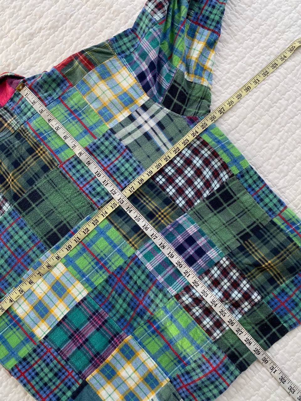 Japanese Brand Vintage 90s Studio Canal Patchwork Longsleeve Shirt Size US XL / EU 56 / 4 - 6 Thumbnail