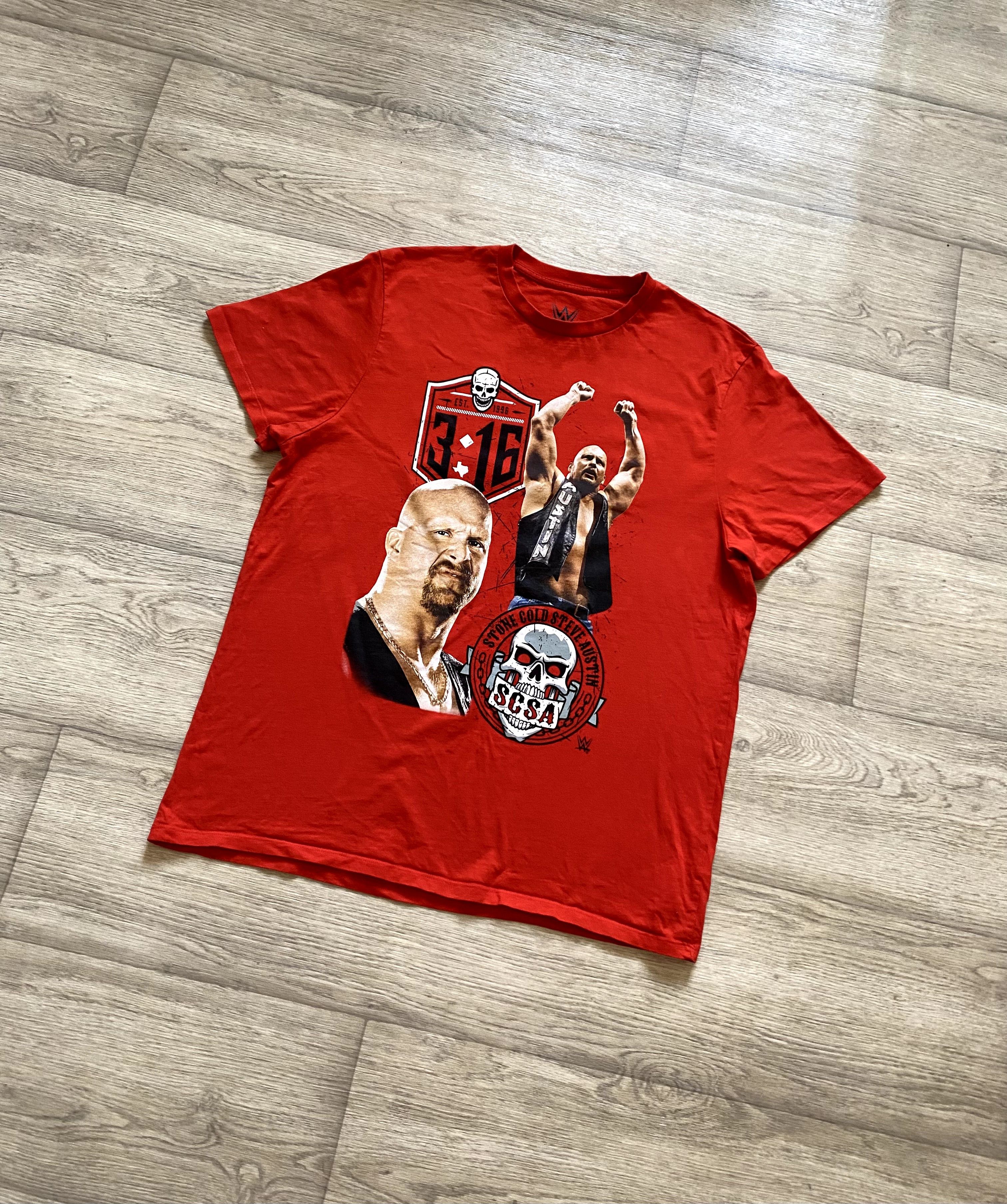 Vintage × WWE Y2K Stone Cold Steve Austin WWE Wrestling T-shirt Size US L / EU 52-54 / 3 - 2 Thumbnail