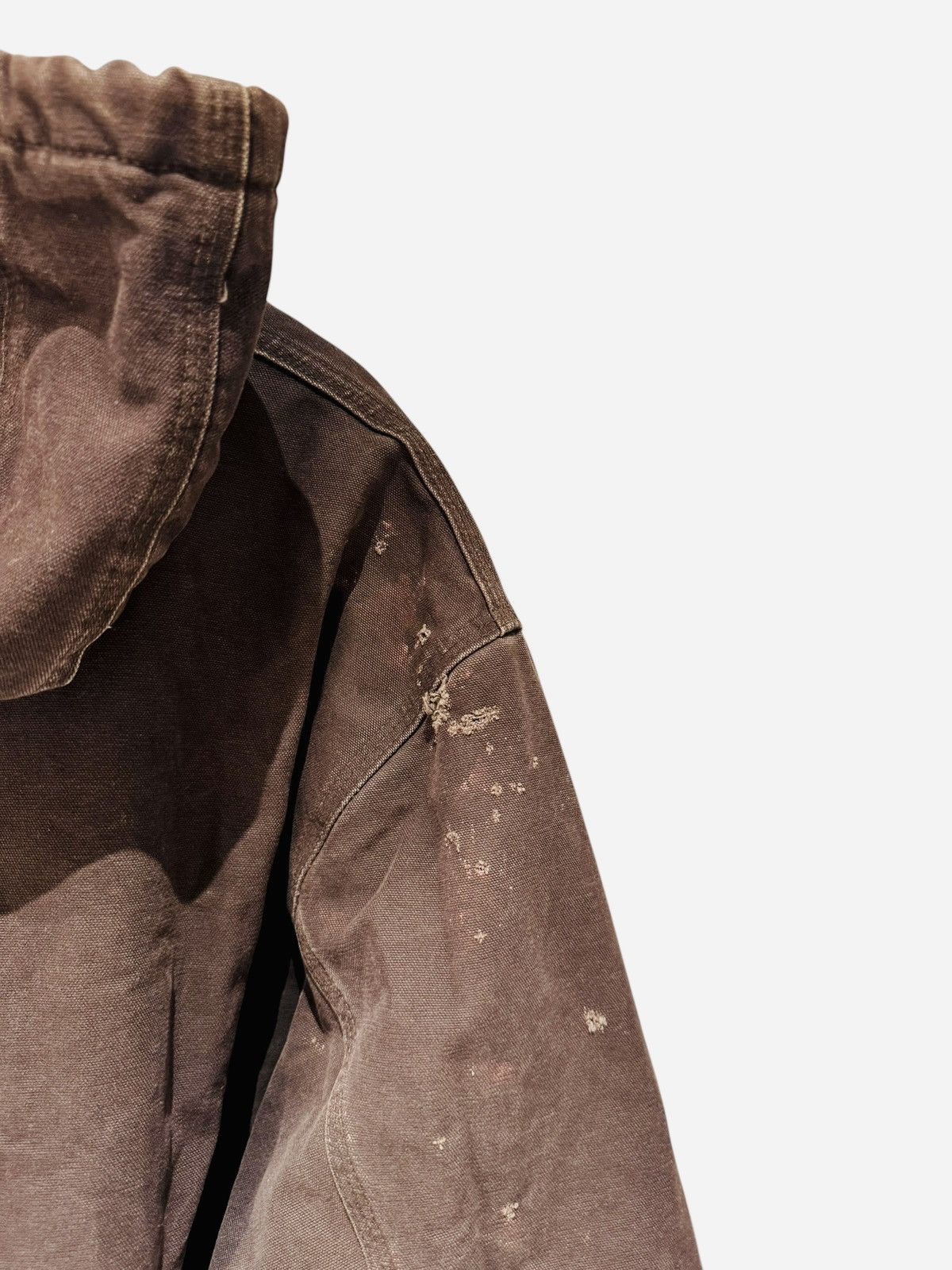 Carhartt Rare Vintage Distressed Carhartt Workwear Hooded Jacket Size US XXL / EU 58 / 5 - 4 Thumbnail