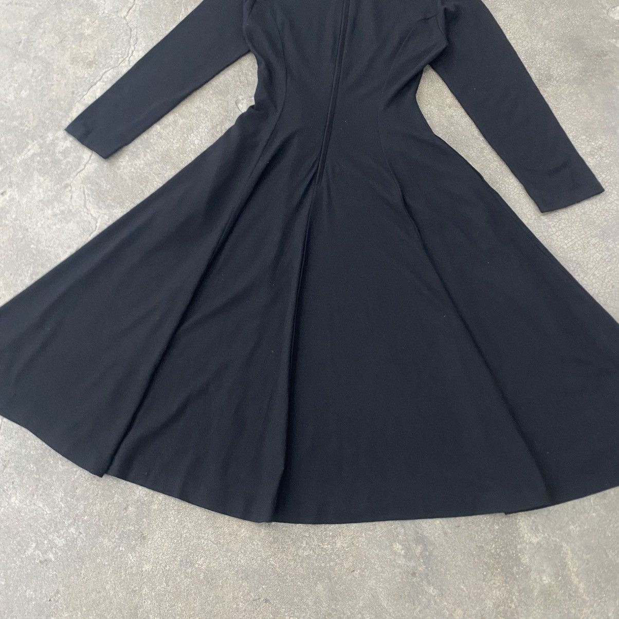 Comme des Garcons ‼️LAST DROP‼️CDG Tricot AD1988 Black Light Wool Flare Dress Size ONE SIZE - 7 Thumbnail