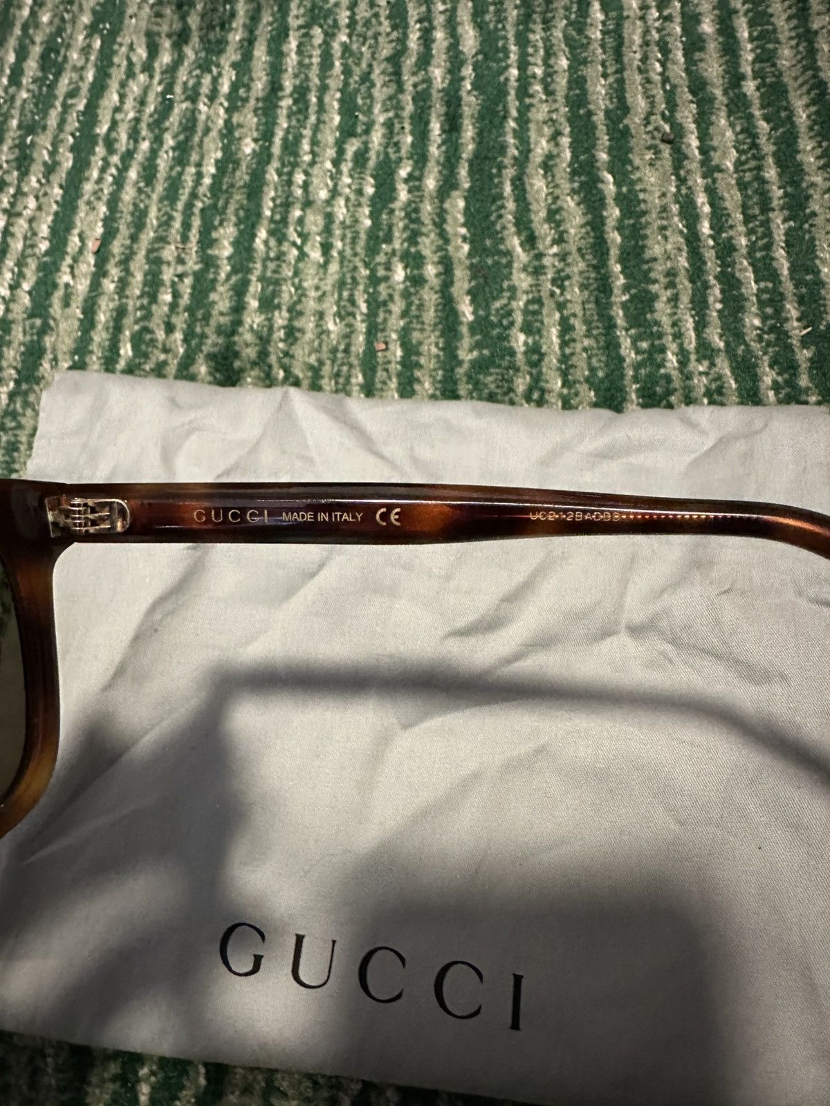 Gucci Gucci Tortoise Shell Square Sunglasses Size ONE SIZE - 7 Thumbnail