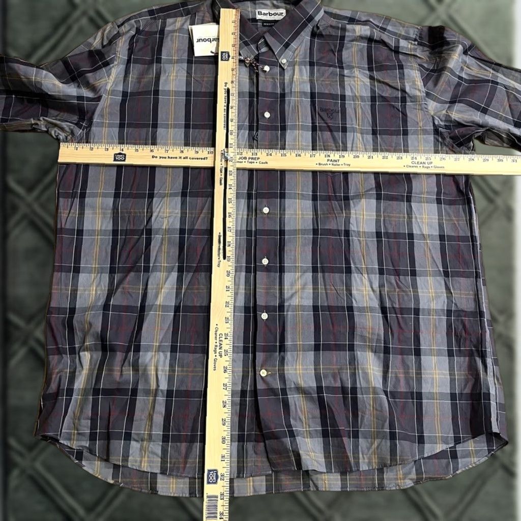 Barbour VINTAGE? Barbour Button-Down Shirt? Size US XXL / EU 58 / 5 - 1 Thumbnail