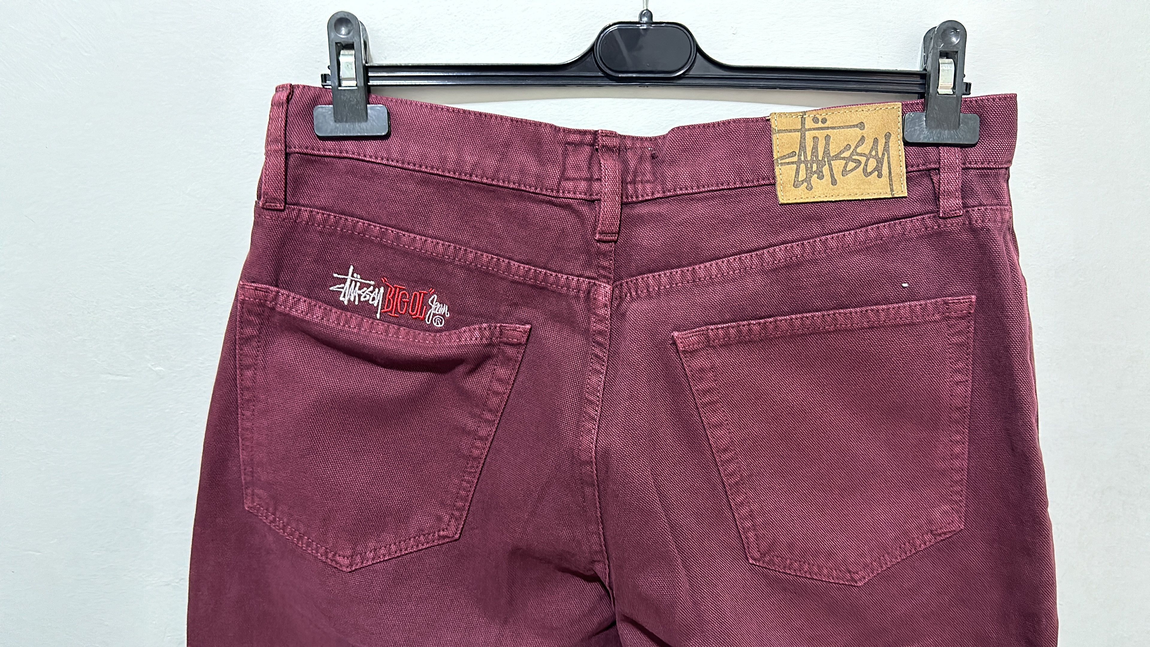 Stussy Stussy Big Ol Jean Wine Size 32 Size US 32 / EU 48 - 3 Thumbnail