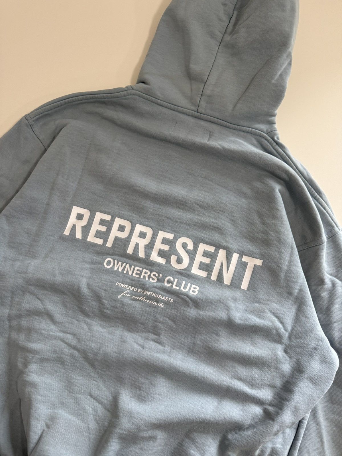 Represent Clo. REPRESENT OWNERS HOODIE POWDER BLUE Size US M / EU 48-50 / 2 - 9 Thumbnail