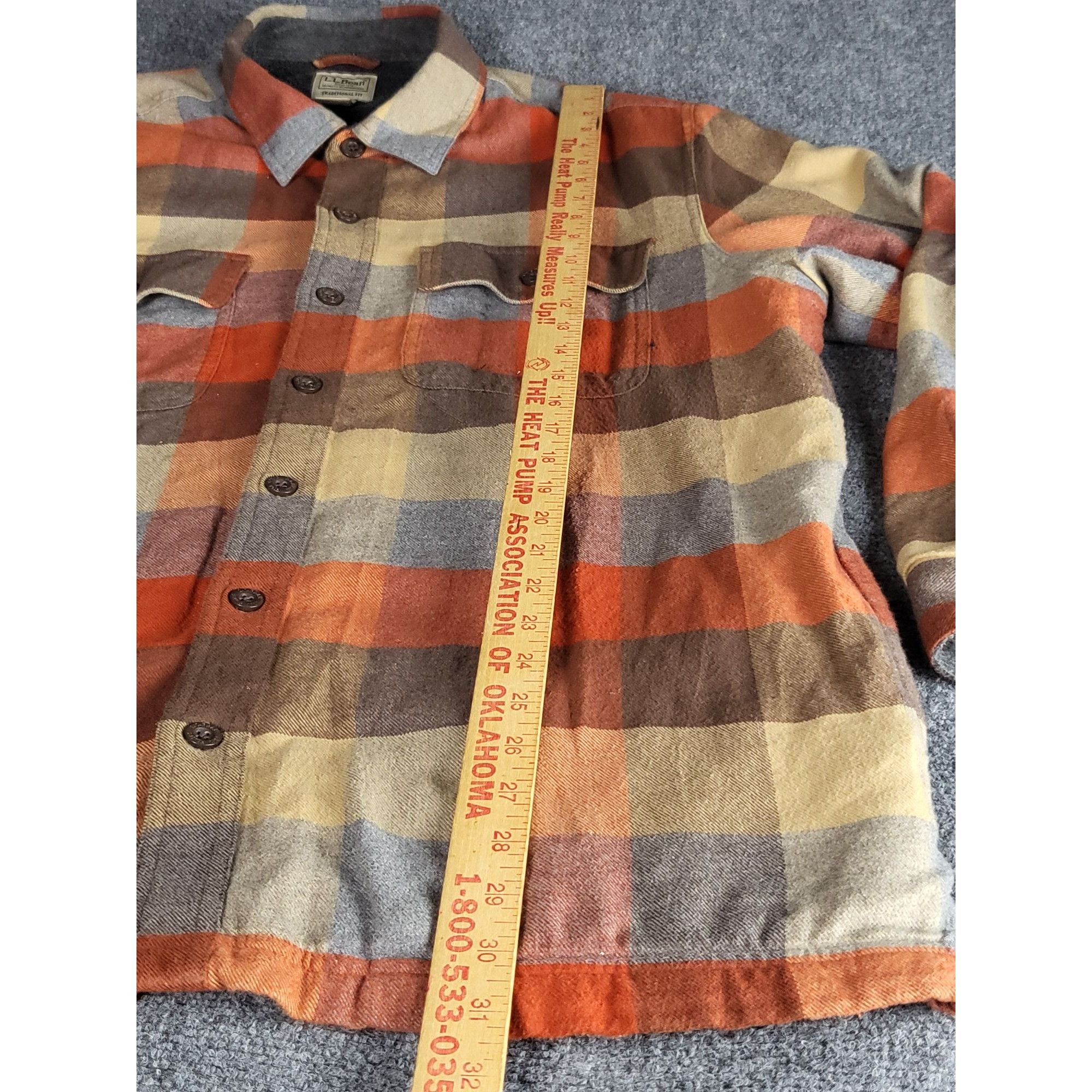 L.L. Bean L.L. Bean Fleece Lined Traditional Plaid Shacket Men Sz L Bu Size US L / EU 52-54 / 3 - 4 Thumbnail