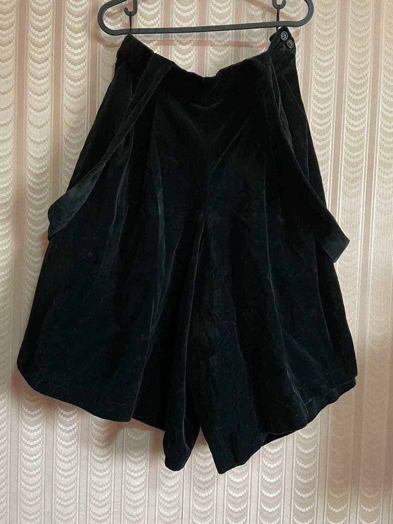 Comme des Garcons Comme Des Garcons size XS Black Velvet Strap Pant Skirt St Size 24" / US 00 / IT 34 - 3 Thumbnail