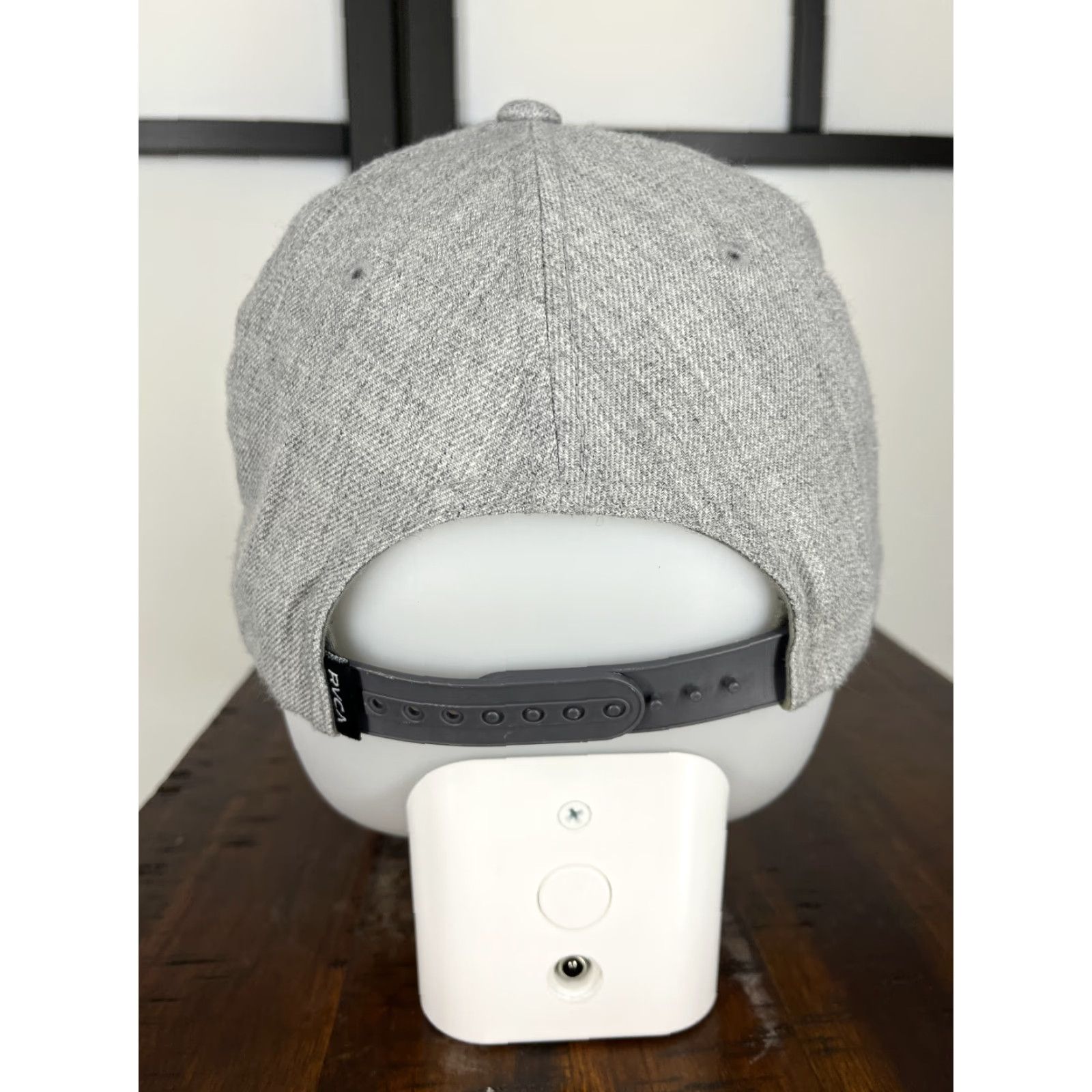 RVCA RVCA Hat Cap Snap Back Adult One Size Gray Embroidered Skate Wool Blend Size ONE SIZE - 6 Thumbnail