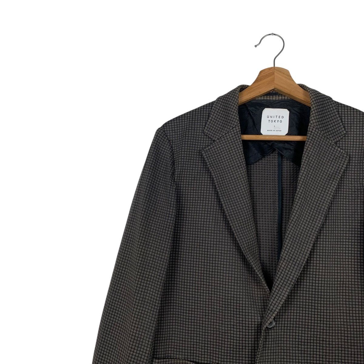 Japanese Brand UNITED TOKYO Small Check Suit Jacket Blazers ##2060-C89 Size US XS / EU 42 / 0 - 6 Thumbnail