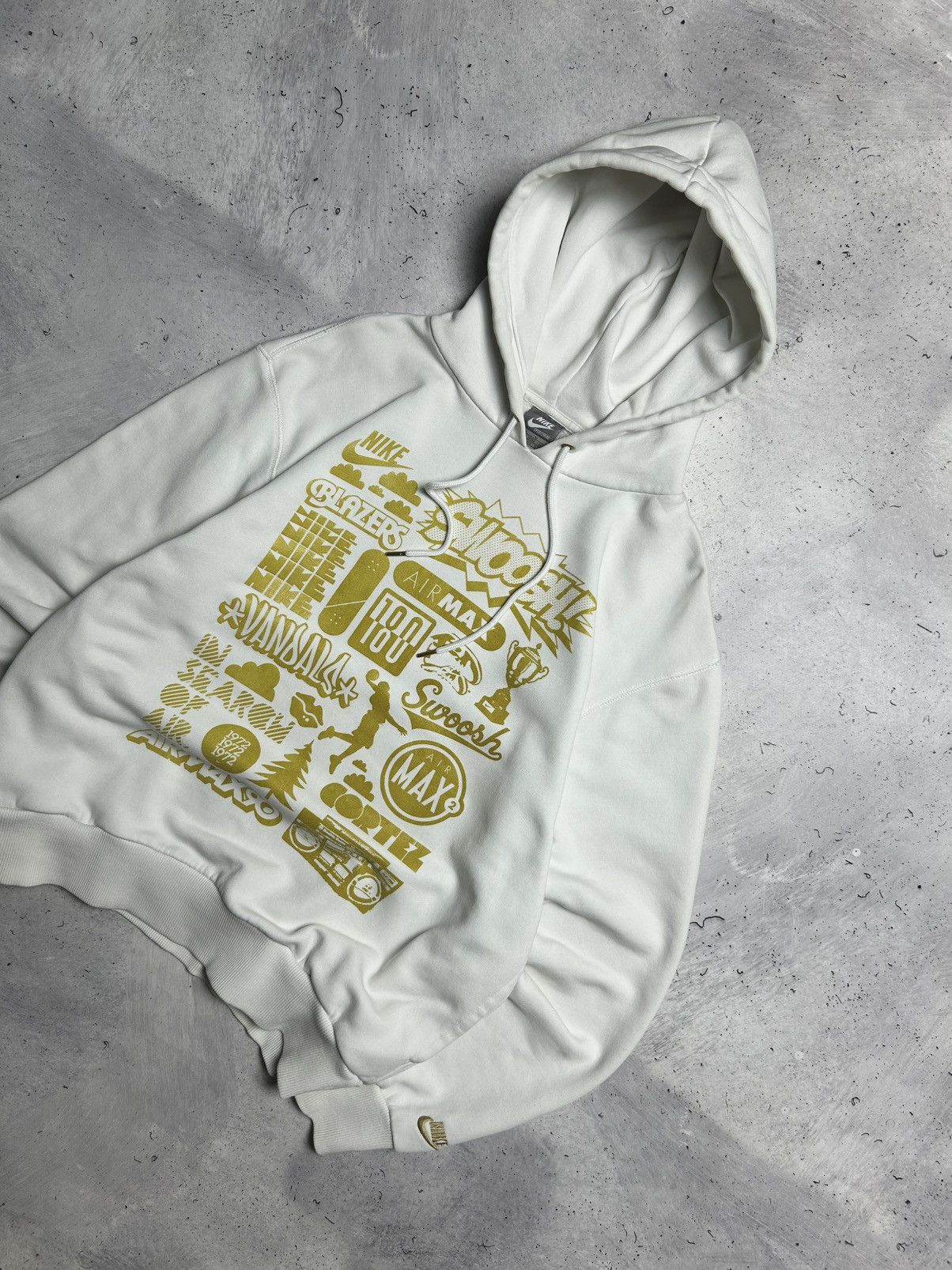 Nike × Vintage Vintage Nike All Logo Brand Hoodie Size US M / EU 48-50 / 2 - 3 Thumbnail