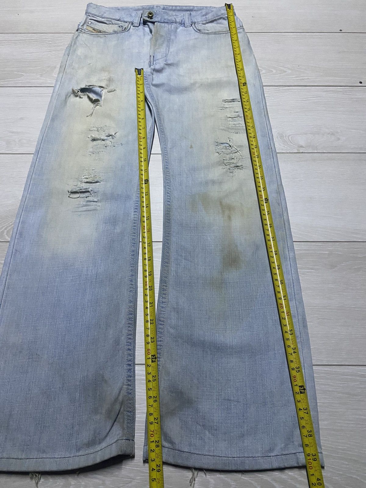 A-COLD-WALL* × Diesel Vintage Diesel Light Wash Little Bootcut Jeans Size US 28 / EU 44 - 16 Thumbnail