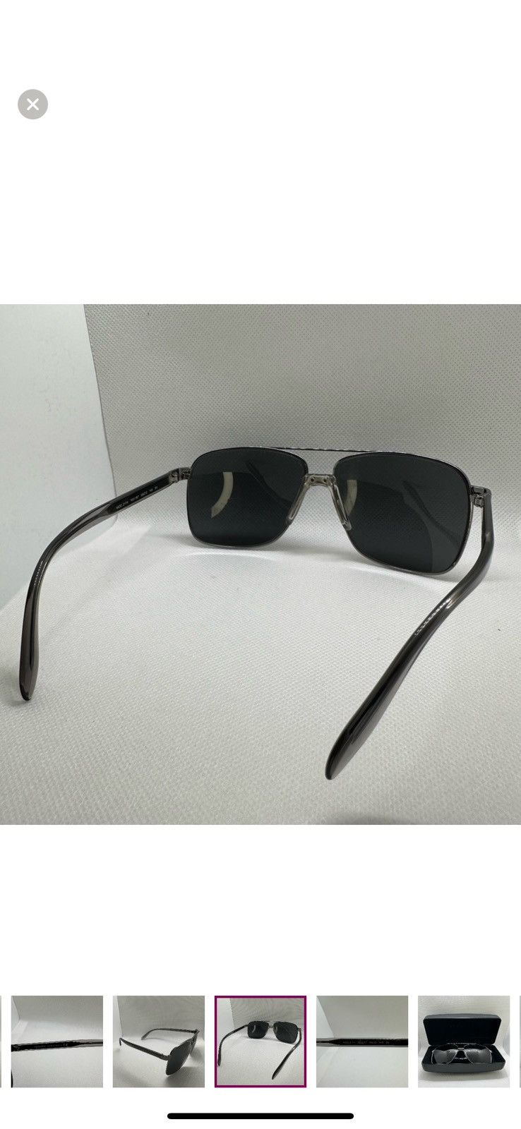 Versace Versace Aviator Sunglasses with Case - Model 2174 Size ONE SIZE - 9 Thumbnail