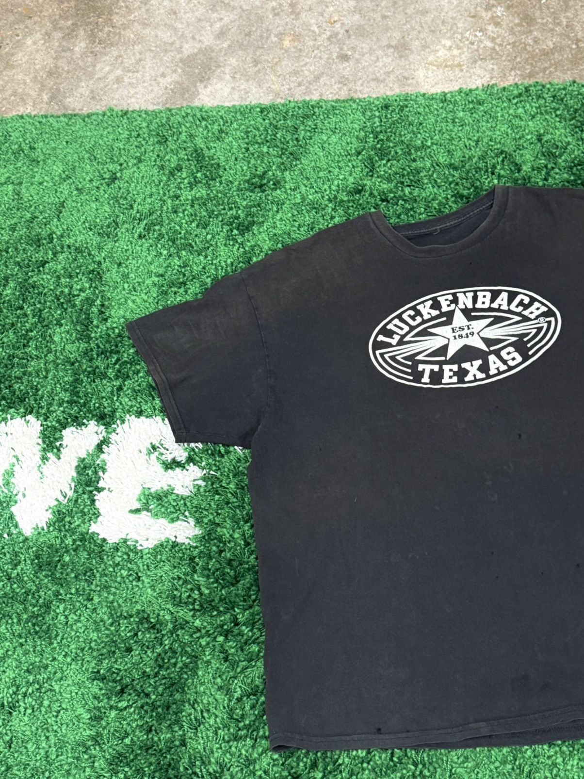 Vintage Vintage Destroyed Distressed Luckenbach Texas Star Logo Tee Size US XL / EU 56 / 4 - 2 Thumbnail