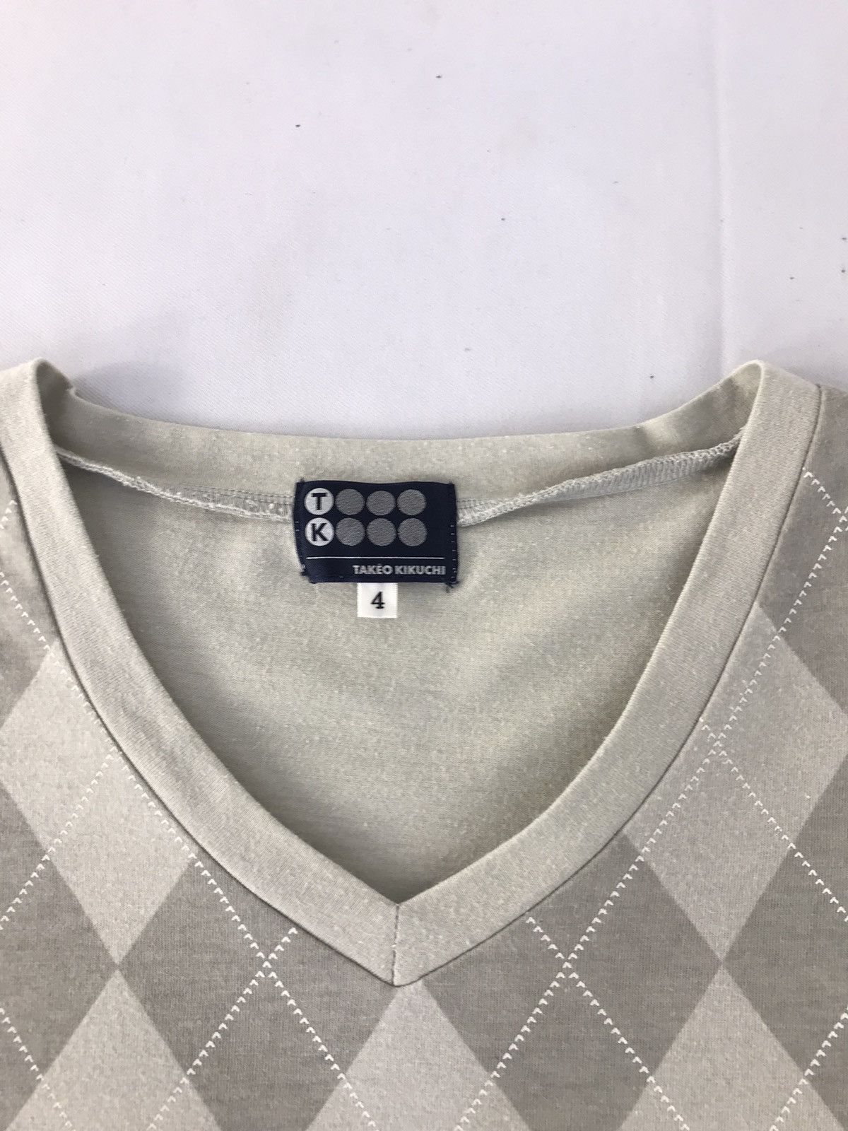 Japanese Brand × Takeo Kikuchi Takeo Kikuchi Design Harlequin Pattern Tee Size US M / EU 48-50 / 2 - 4 Thumbnail