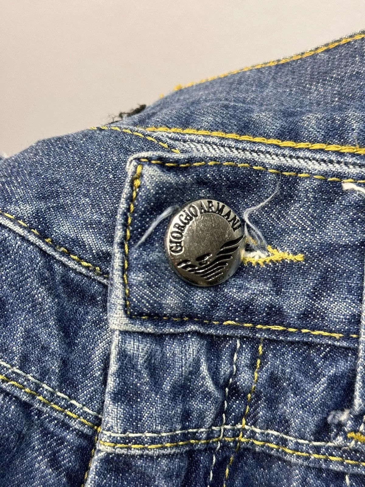 Armani × Hysteric Glamour × If Six Was Nine Vintage Armani Jeans style Ed hardy Balenciaga Cargo Baggy Size US 31 - 7 Thumbnail
