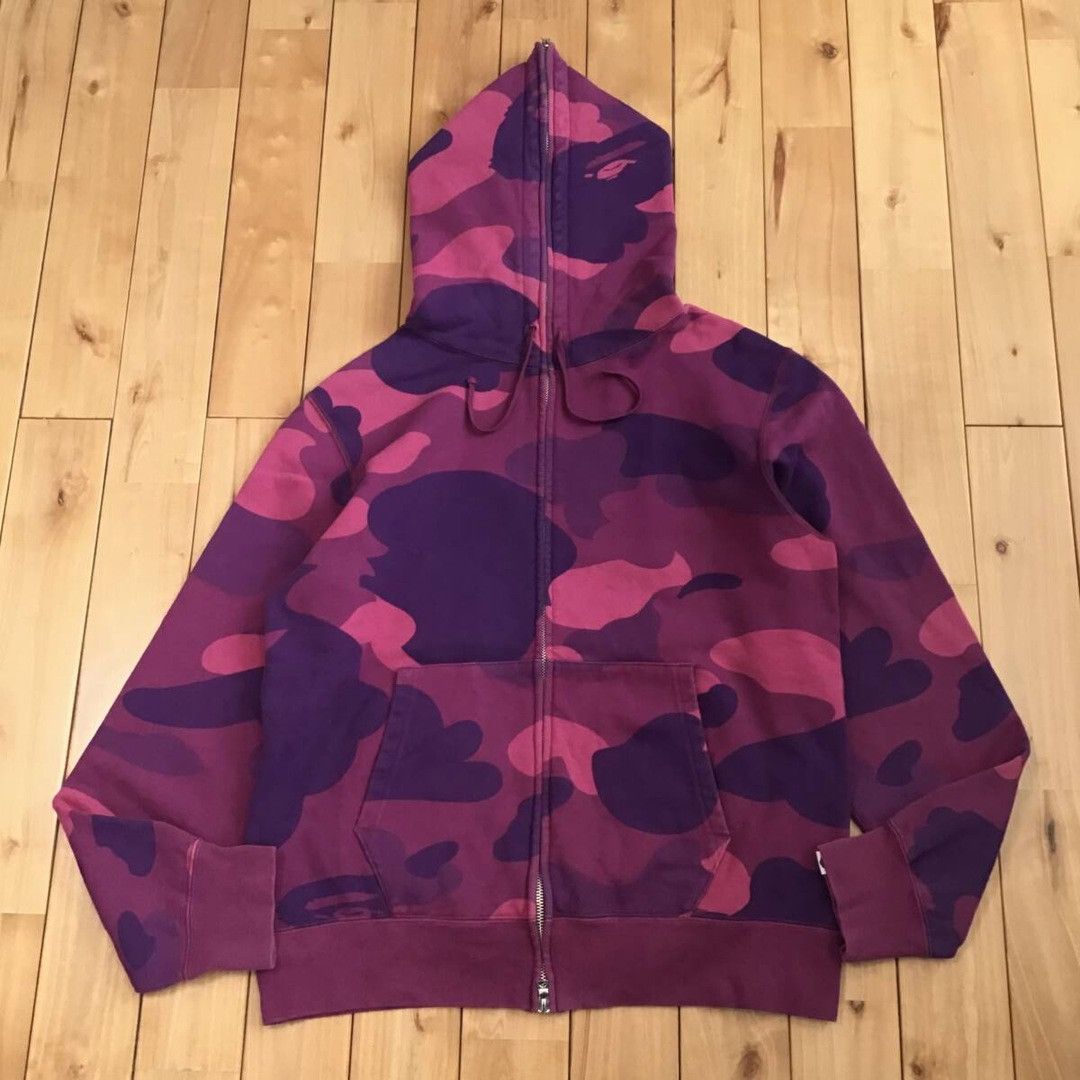 Bape × Nigo BAPE Giant Purple camo full zip hoodie a bathing ape NIGO Size US L / EU 52-54 / 3 - 1 Thumbnail