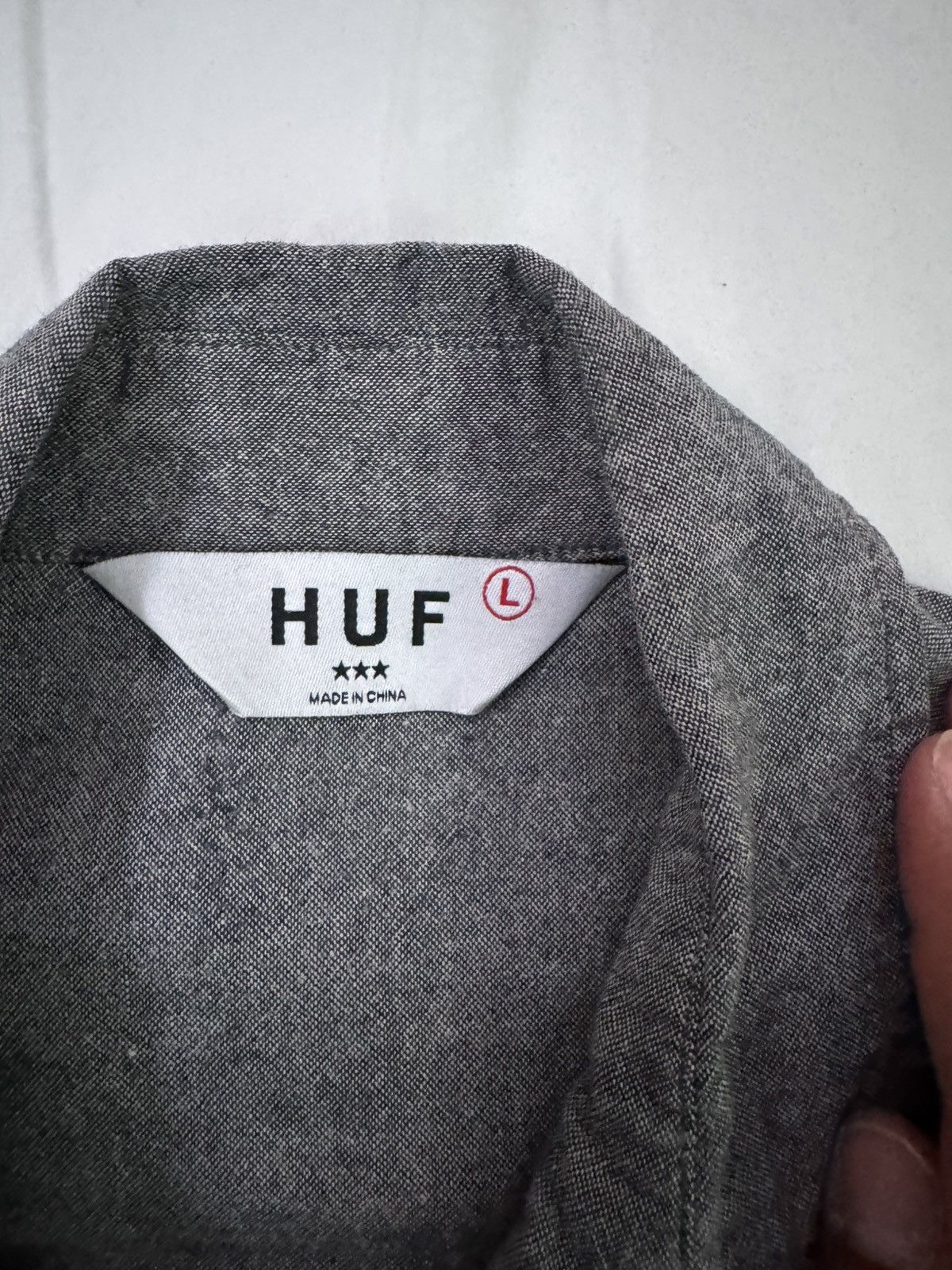 Huf 2011 HUF LA grey button-up long sleeve Size US L / EU 52-54 / 3 - 3 Thumbnail