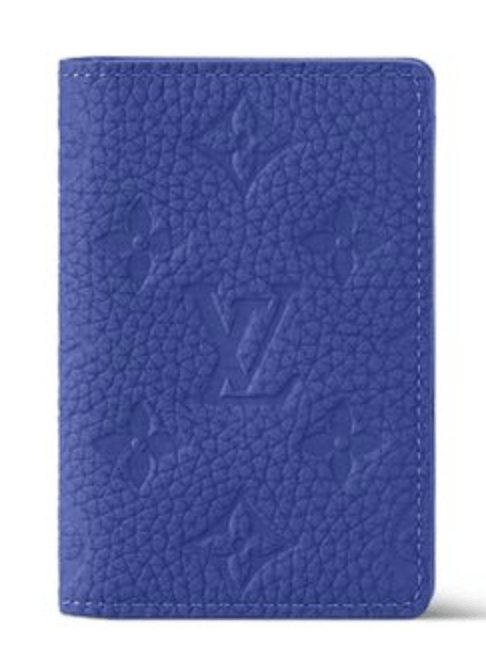 Louis Vuitton Louis Vuitton Pocket Organizer Monogram Taurillon Blue Size ONE SIZE - 7 Thumbnail