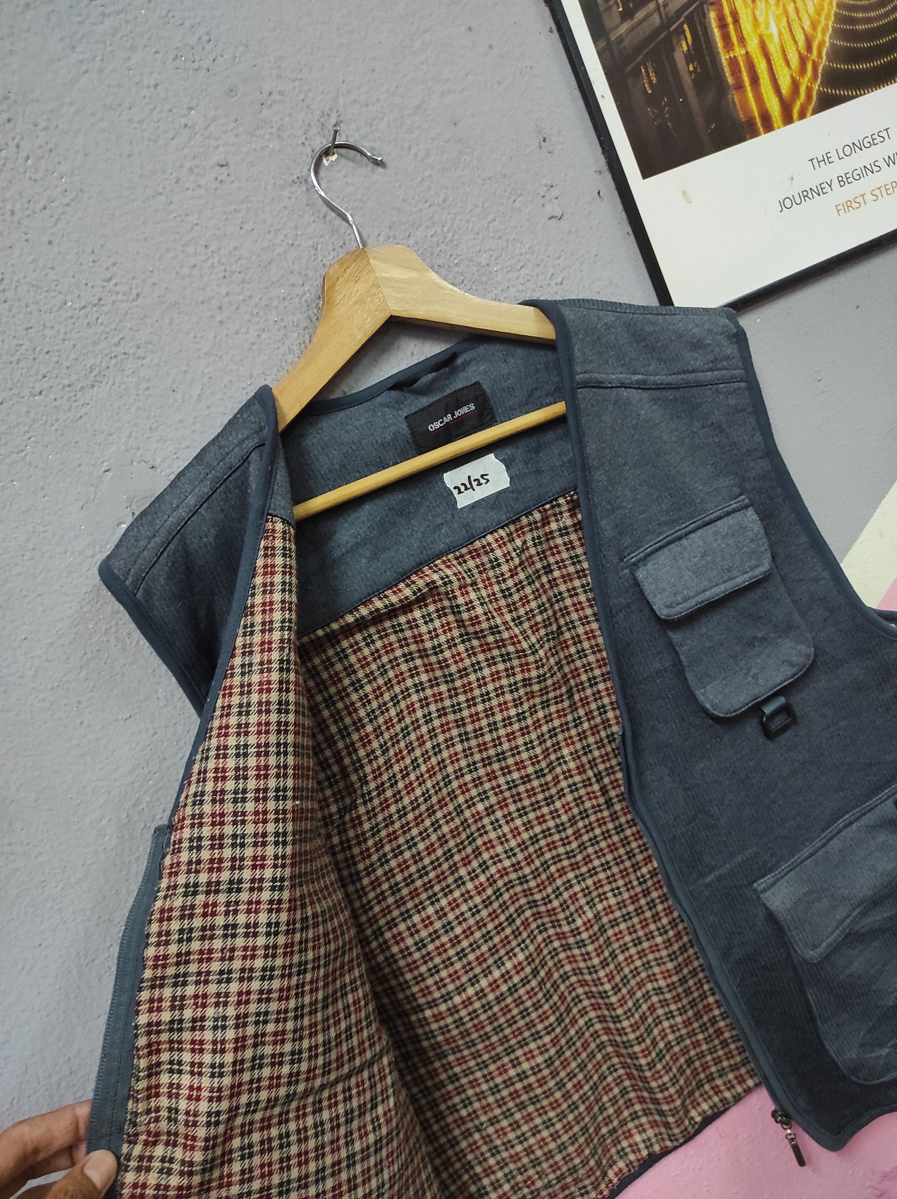 Japanese Brand OSCAR JONES MULTIPOCKET VEST JACKET FADED Size US M / EU 48-50 / 2 - 4 Thumbnail