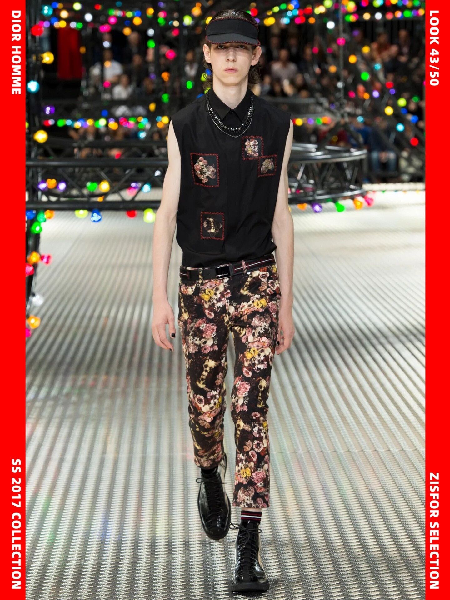 DIOR HOMME Skull Oversized Sleeveless Shirt