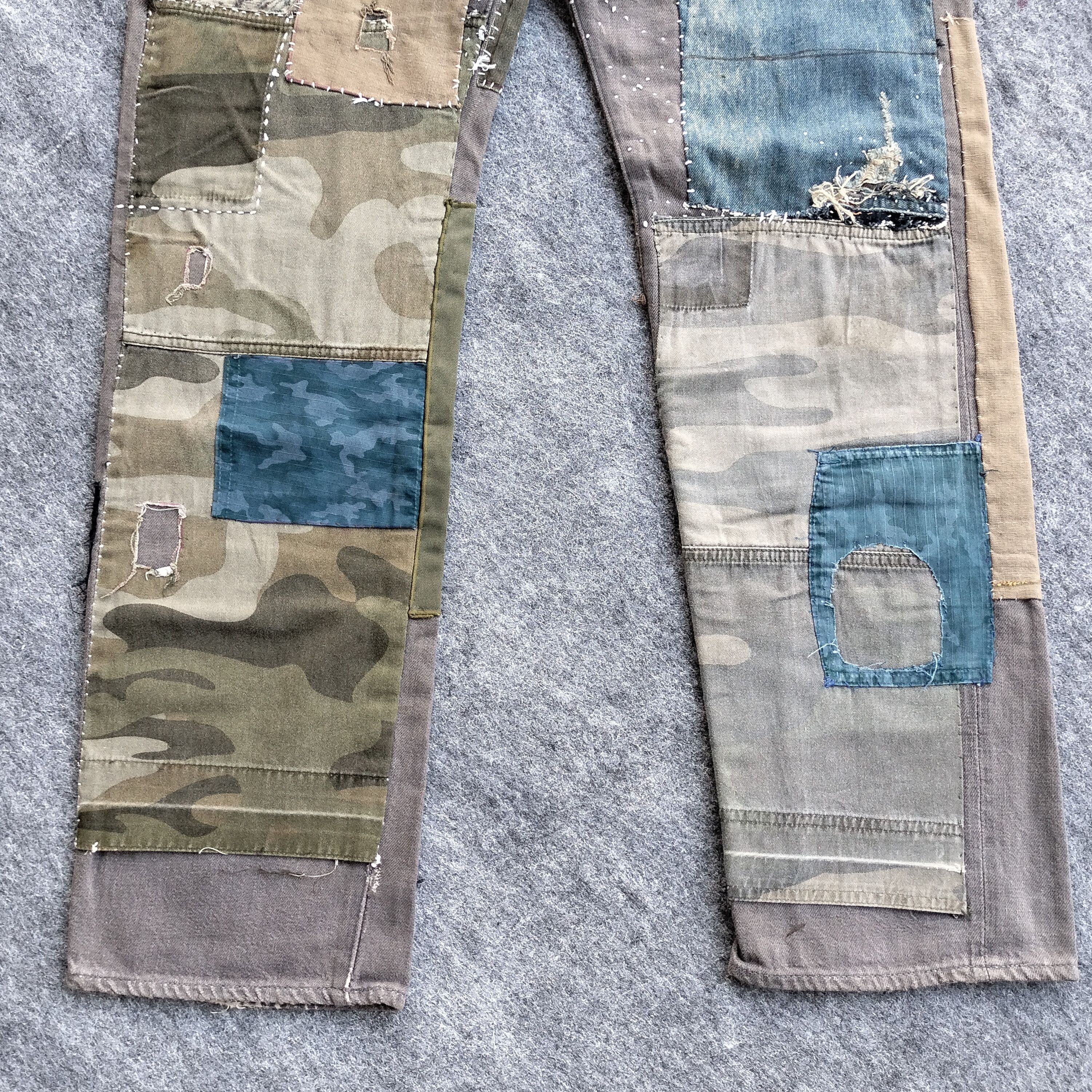 Full Count & Co. Vtg Full count & co patchwork sashiko selvedge denim Size US 32 / EU 48 - 4 Thumbnail