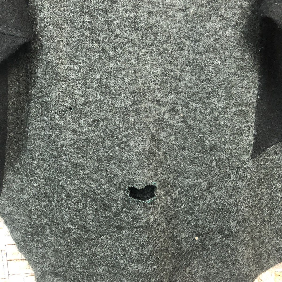 Homespun Knitwear × Japanese Brand big size Dig Deep Black Knitwear ripped #A204 Size XXL / US 16-18 / IT 52-54 - 7 Thumbnail