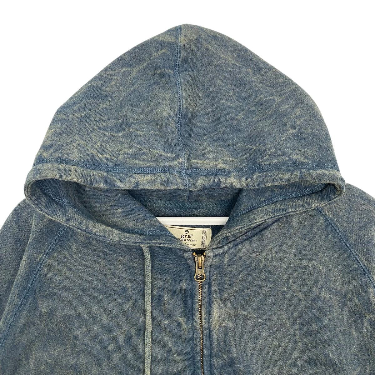 Vintage Vintage GRN Japanese Brand Wash Dye Full Zip Hoodie Blue Size US M / EU 48-50 / 2 - 4 Thumbnail