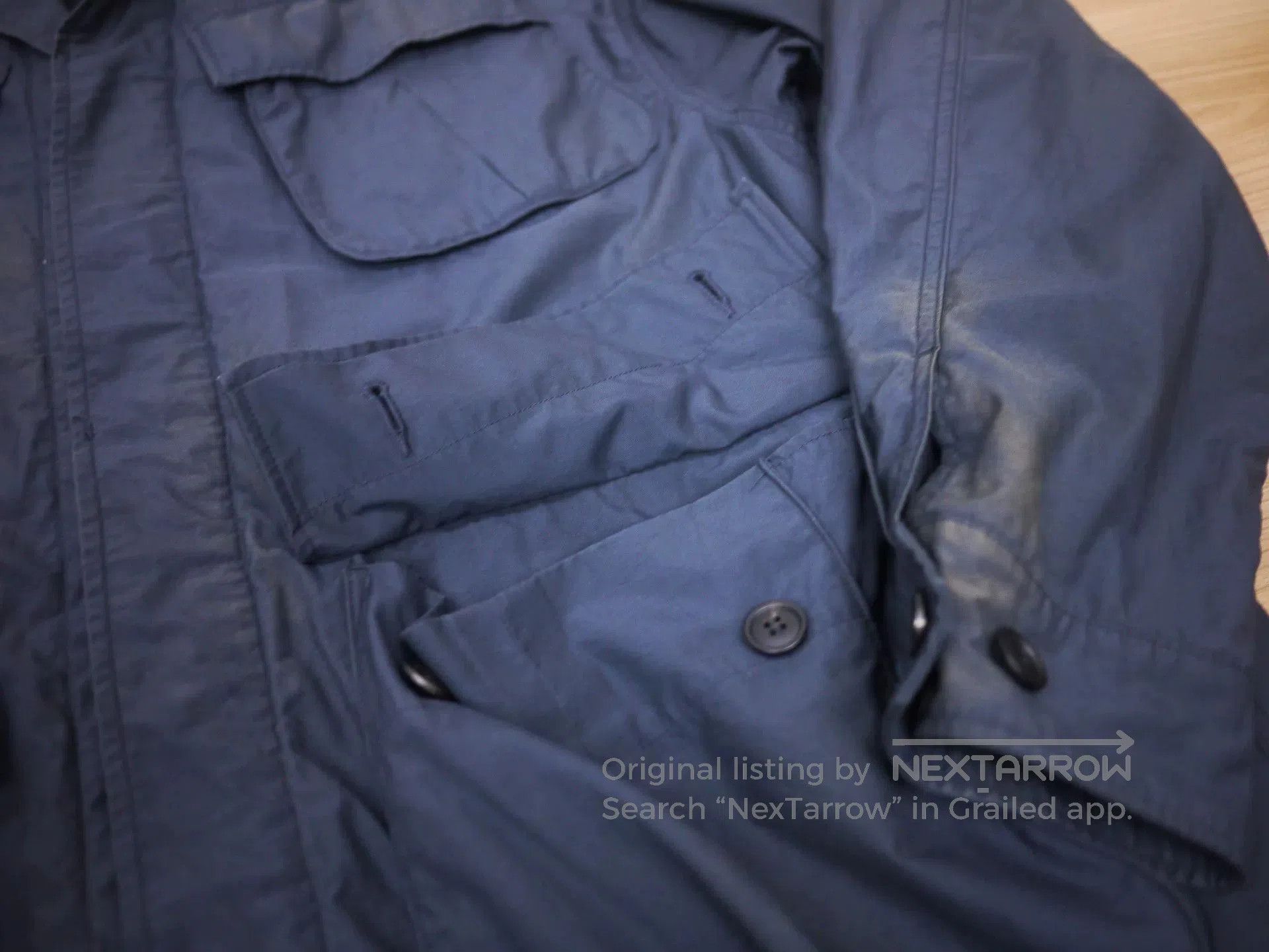 Visvim visvim tropical combat jacket in navy. Size US L / EU 52-54 / 3 - 5 Thumbnail