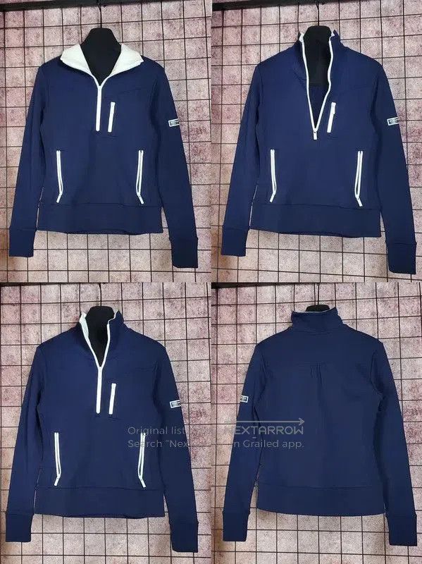 Burberry Burberry Golf Navy Cotton Blend Half-Zip Sweatshirt. Size S / US 4 / IT 40 - 2 Thumbnail