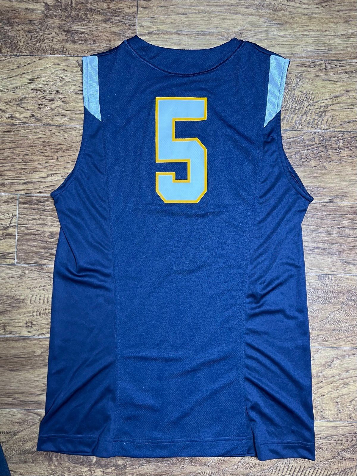 Nike Men's Nike WV Mountaineers WVU #5 Blank Jersey NCAA Size L Size US L / EU 52-54 / 3 - 2 Thumbnail