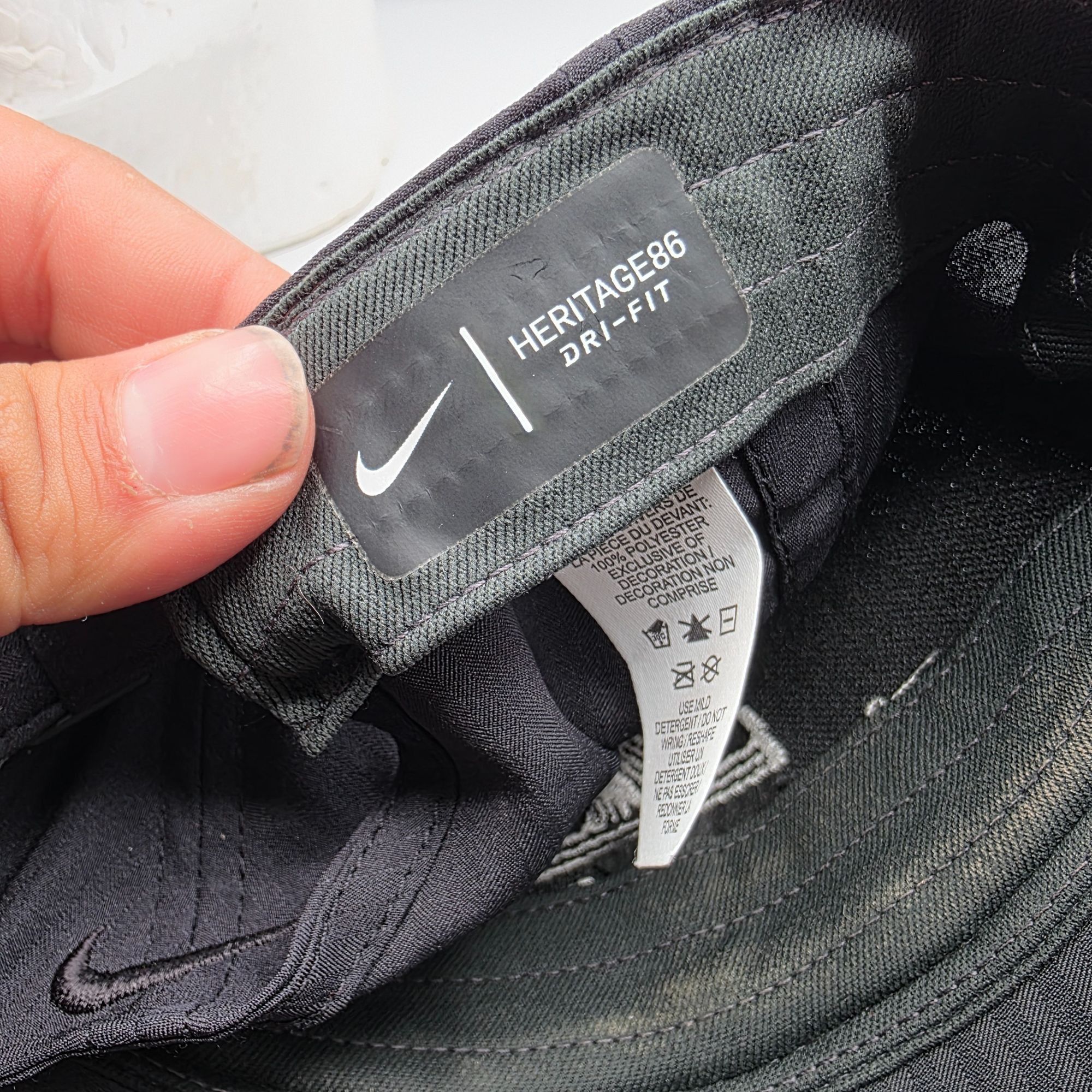 Nike Nike Heritage86 Dri Fit Mens Adjustable Black Hat Pacific Li Size ONE SIZE - 6 Thumbnail