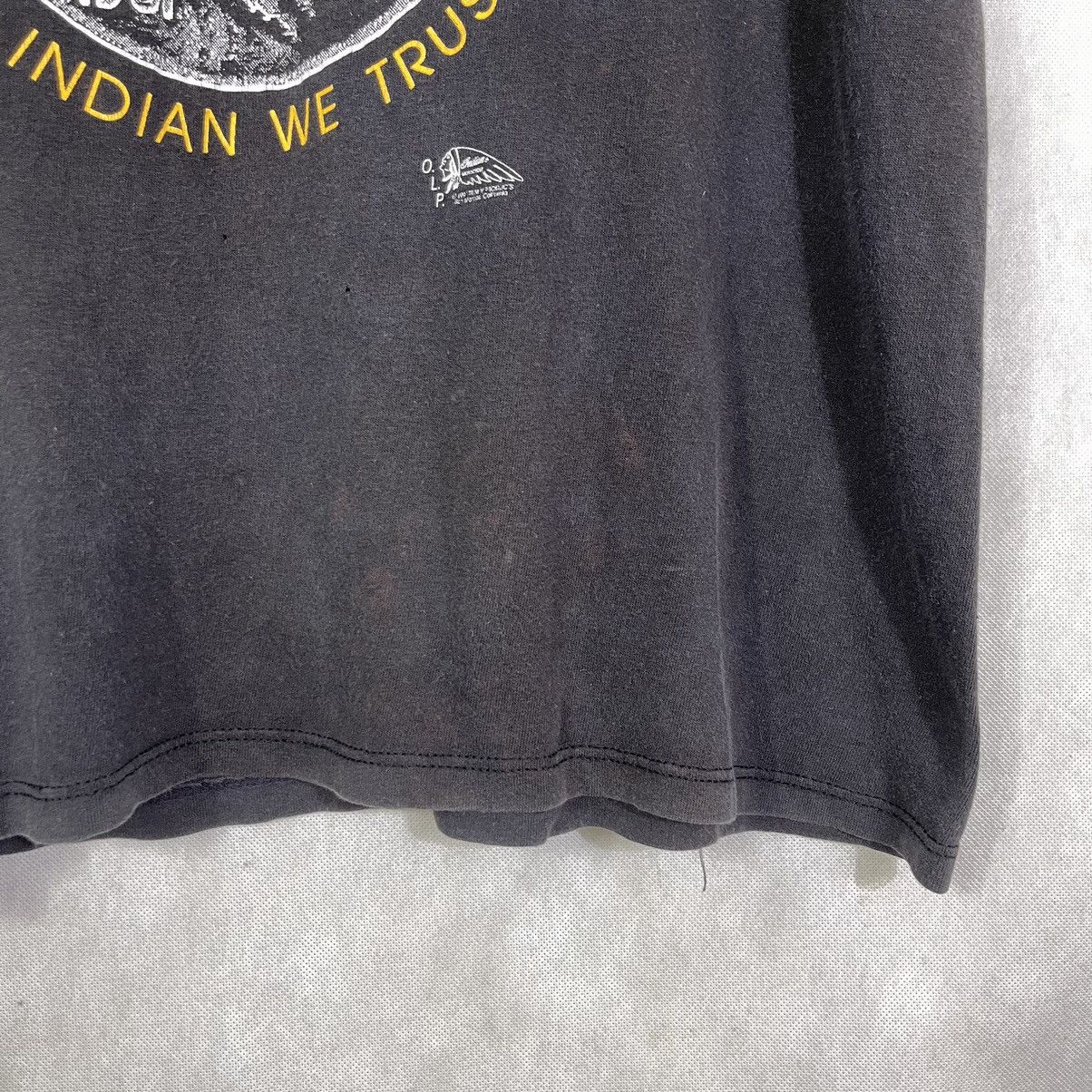 Indian Motorcycle Rare! 90s Vintage Indian Motorcycle Apache Head Fades Tshirt Size US L / EU 52-54 / 3 - 5 Thumbnail