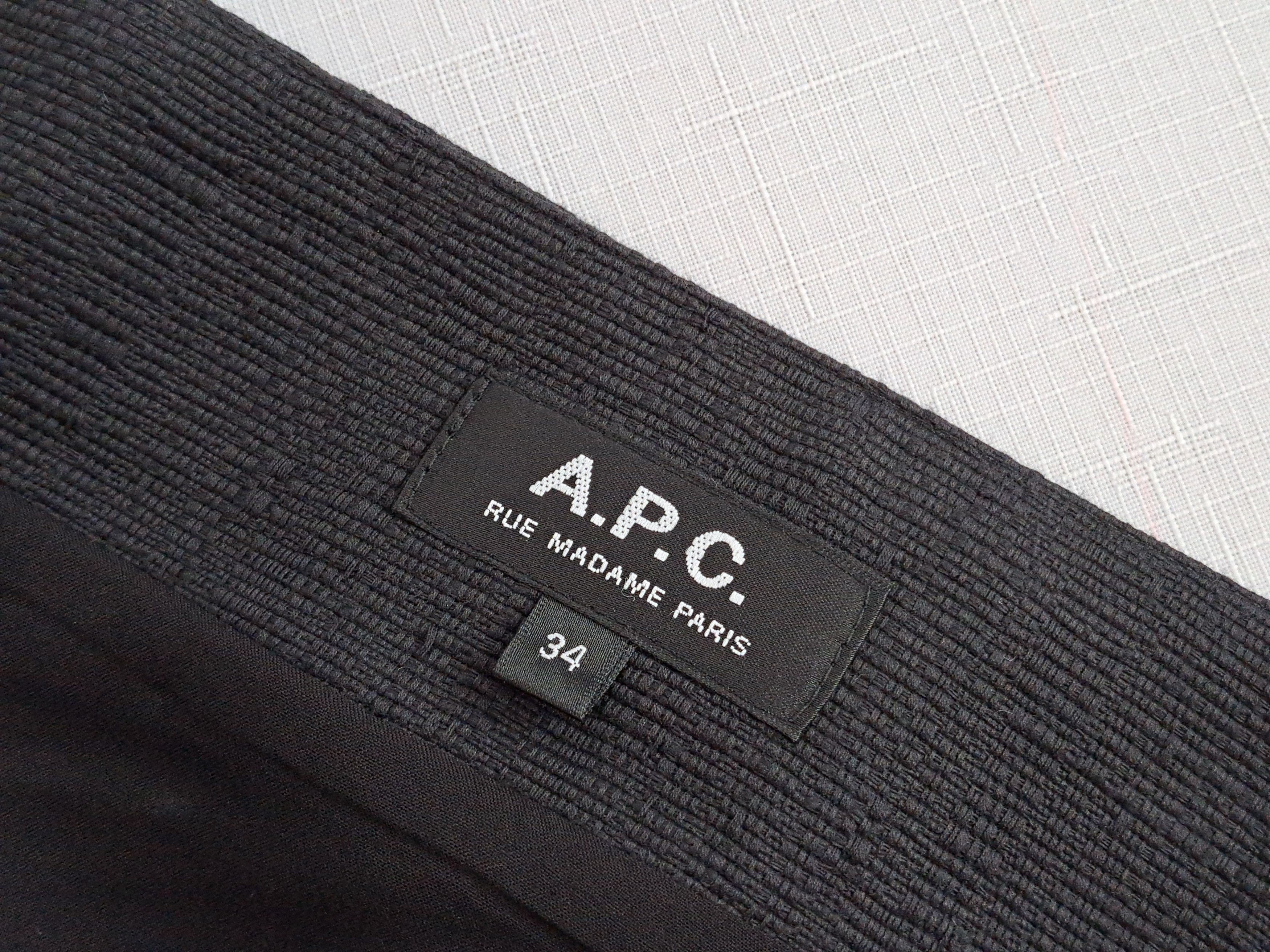 A.P.C. A.P.C. black wrap cotton skirt. Size 34 Size 28" / US 6 / IT 42 - 6 Thumbnail
