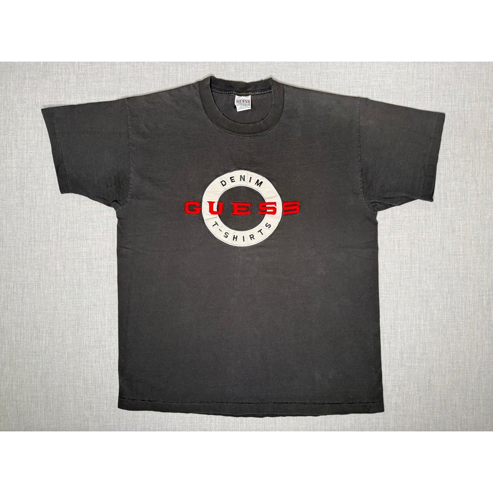 Guess × Vintage Vintage 90s Guess Denim Single Stitch T-shirt OSFA 22x27.5 Size US M / EU 48-50 / 2 - 1 Thumbnail