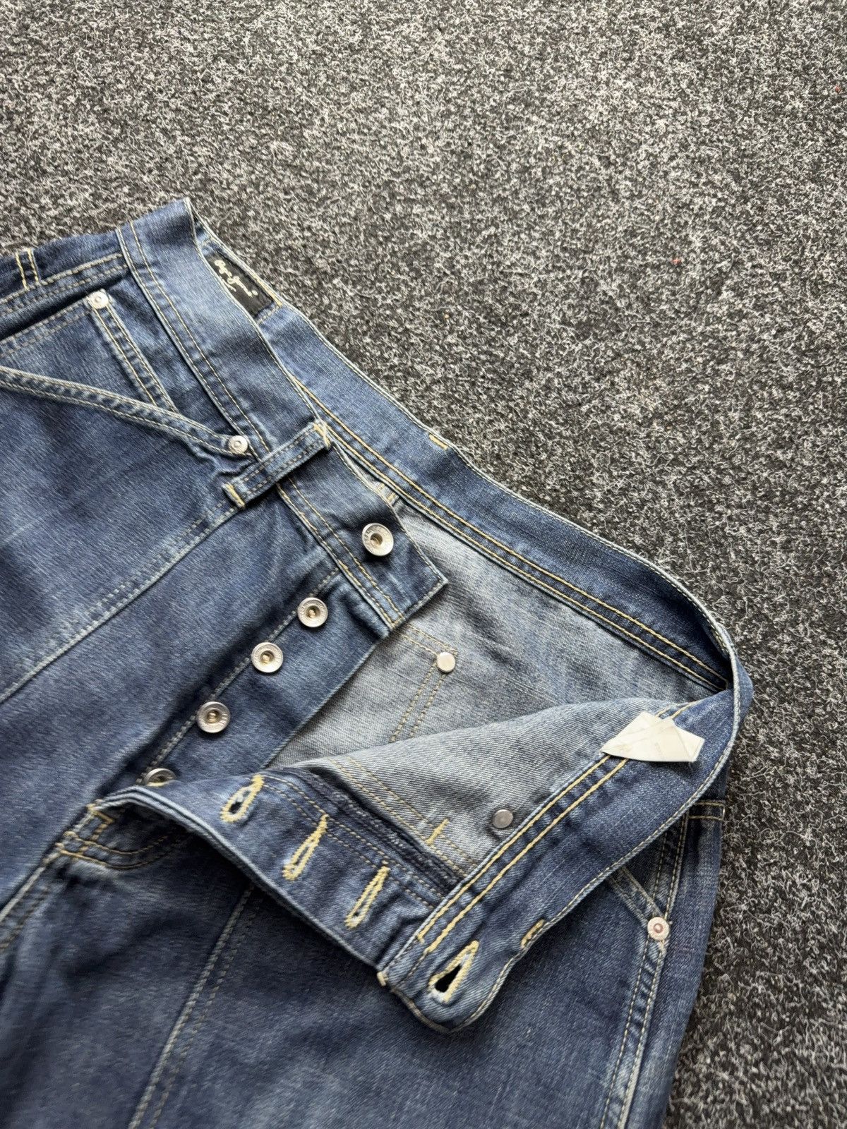 Japanese Brand Y2K 00s Pepe Jeans SK8 Straight Denim Blue 90s Vintage Style Size US 32 / EU 48 - 12 Thumbnail