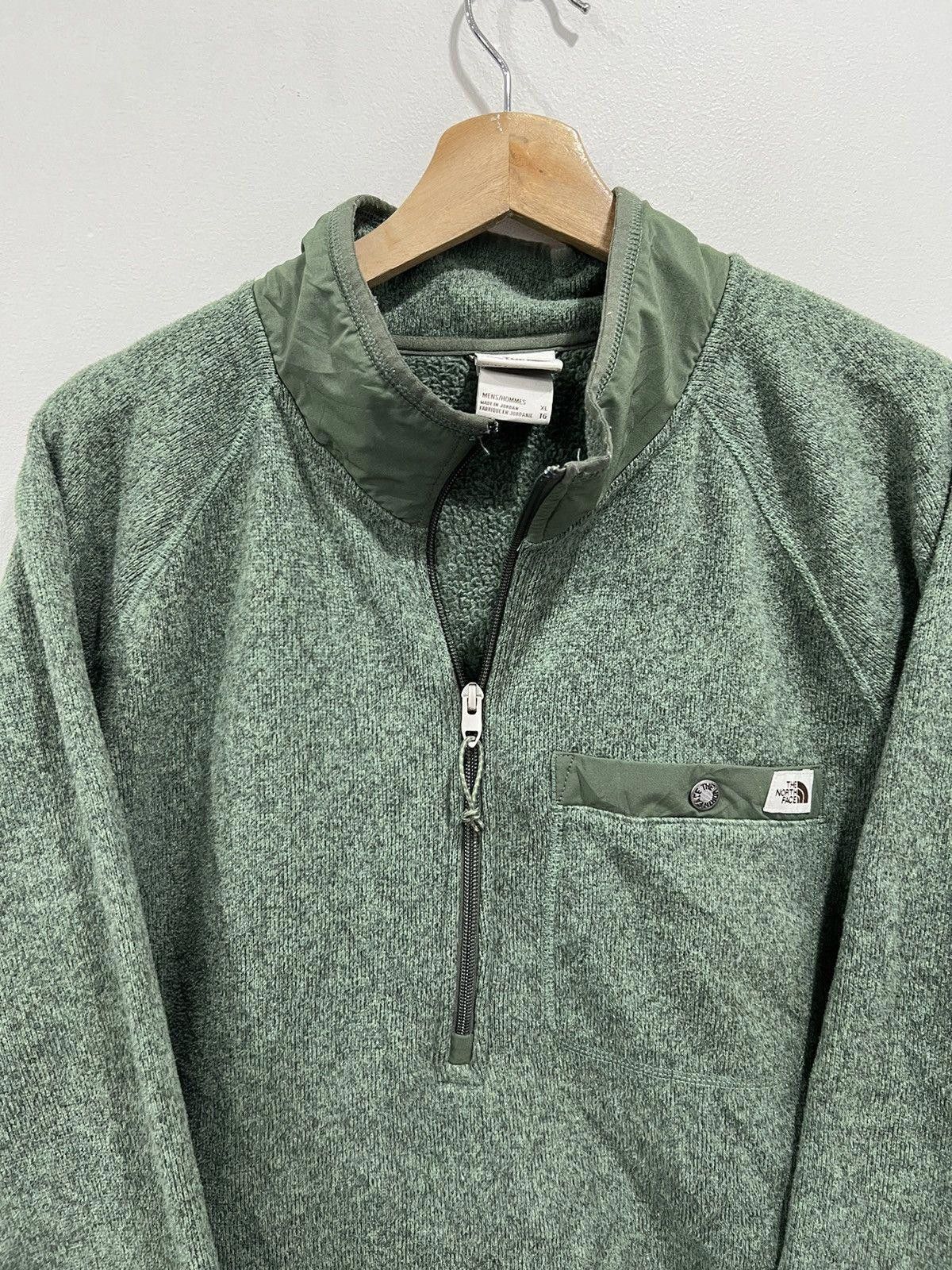 Vintage Vintage North Face Half Zip sweater fleece green Size US XL / EU 56 / 4 - 4 Thumbnail