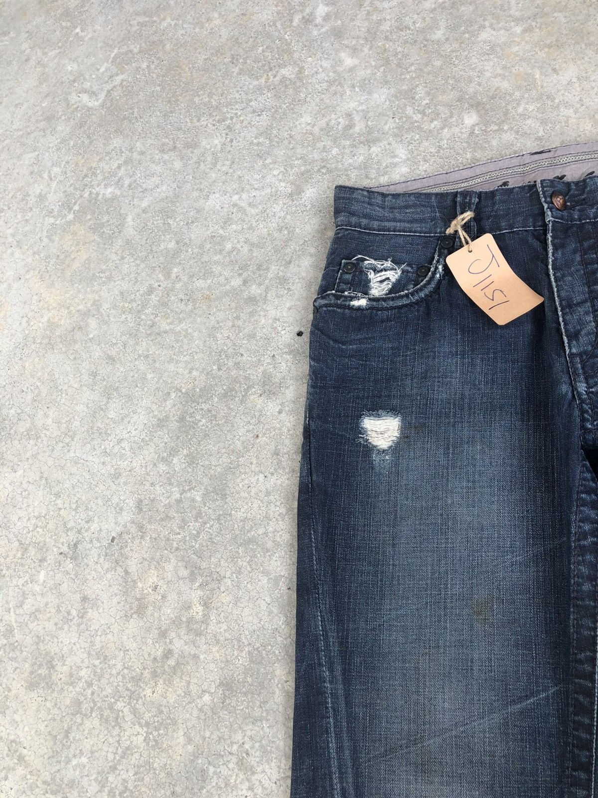 If Six Was Nine Japanese Stitch’s Flared Jeans Distressed Denim Size US 32 / EU 48 - 4 Thumbnail