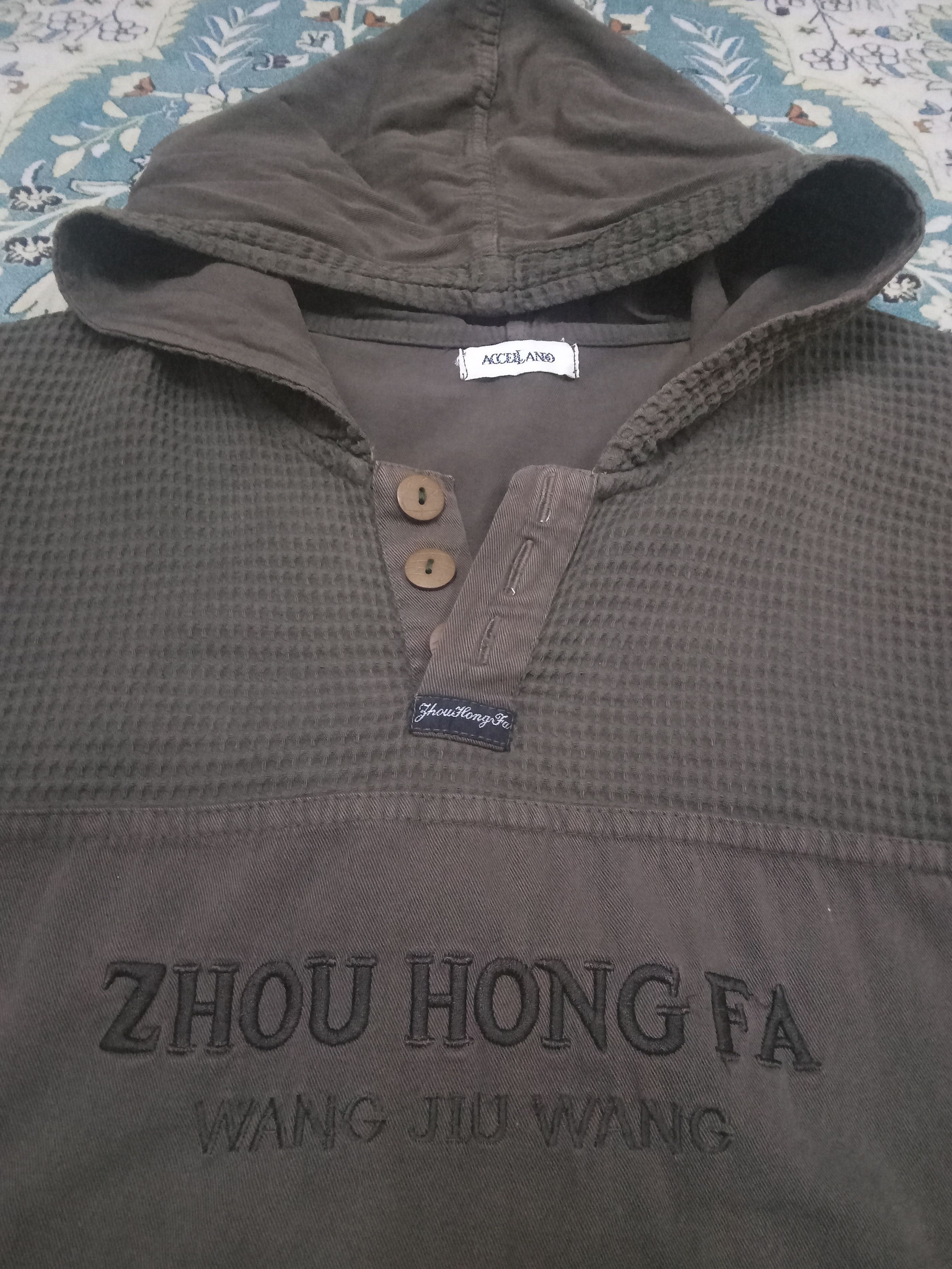 Vintage Accel Lando - Zhou Hong Fa Wang Jiu Wang Rare Hoodie Shirt Size US M / EU 48-50 / 2 - 5 Thumbnail