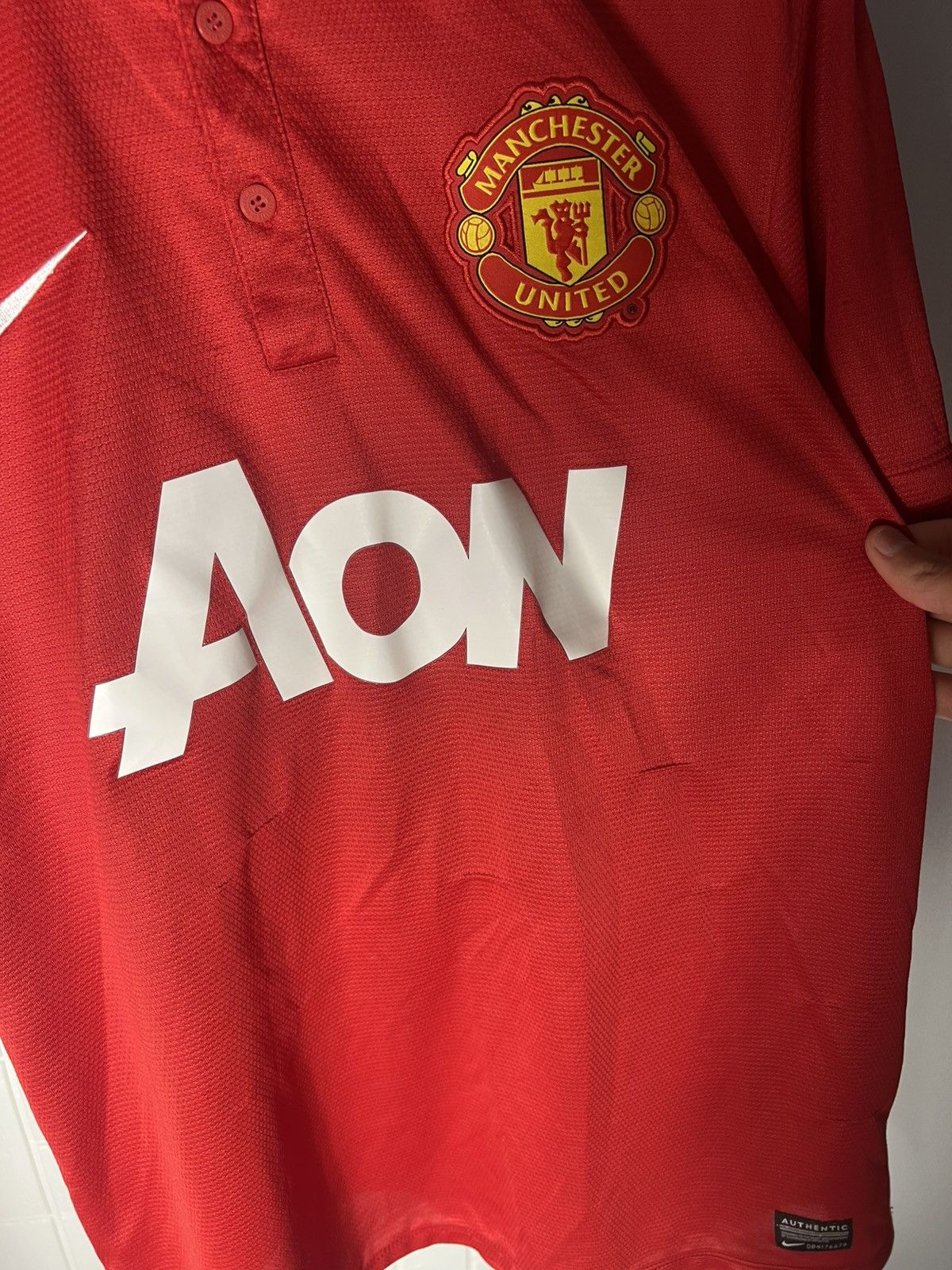Vintage VERY RARE NIKE FC MANCHESTER UNITED ENGLAND SOCCER JERSEY Size US M / EU 48-50 / 2 - 7 Thumbnail