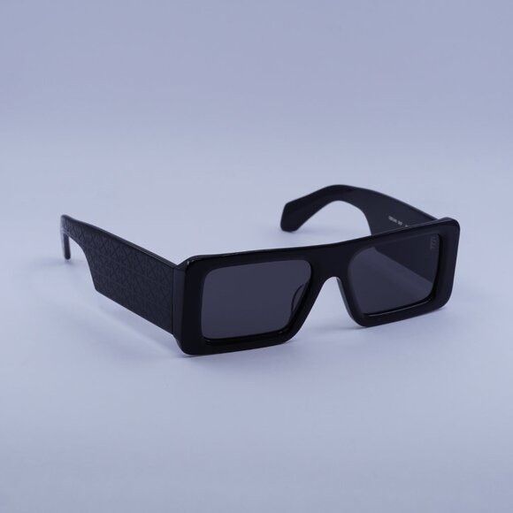 Off-White Off-White OERI140 TROY 1007 Sunglasses Black Rectangle Frame Size ONE SIZE - 4 Thumbnail