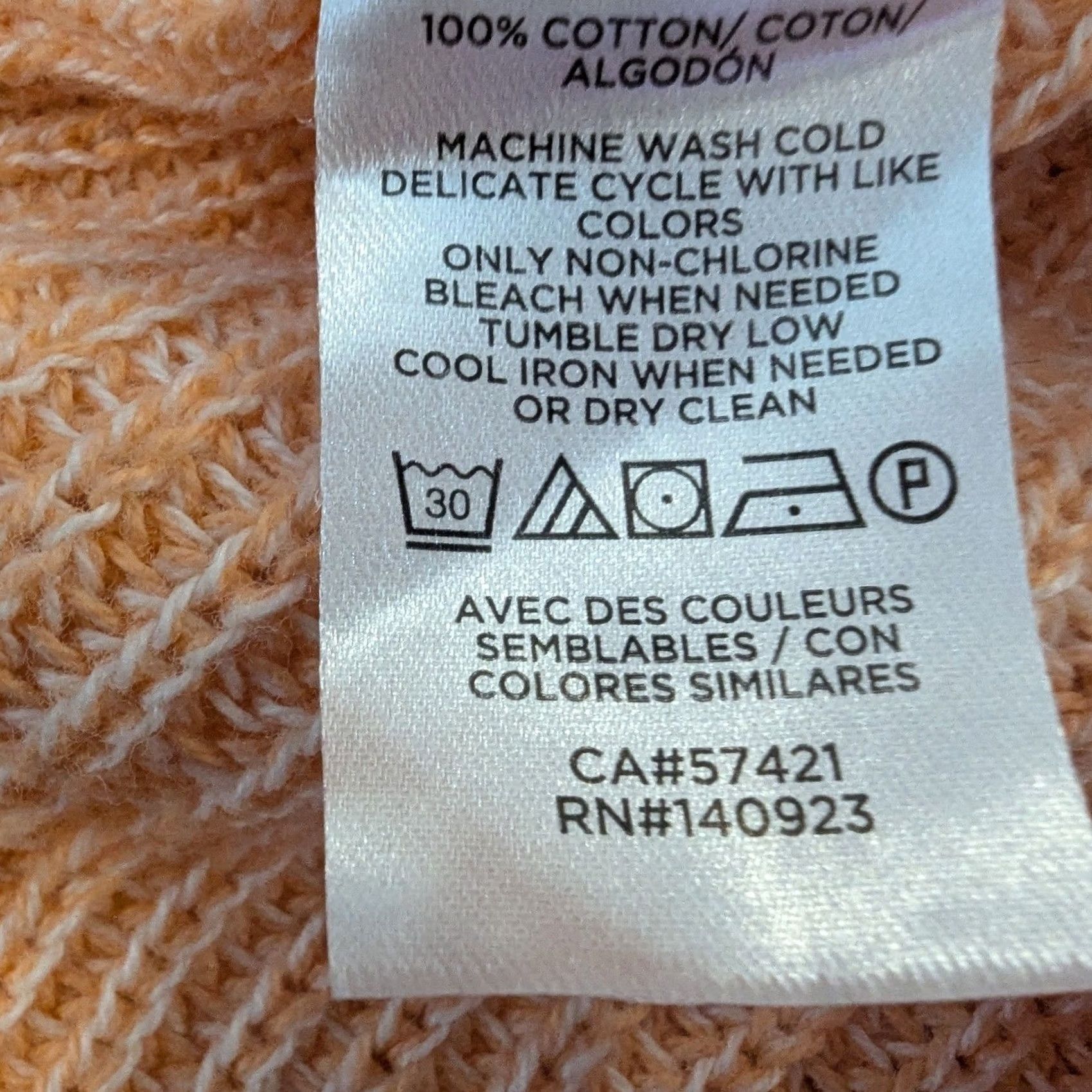 Loft Loft Peach Orange Marled Knit Pointelle Trim Sleeveless Sweater Tank Top XS Women Size XS / US 0-2 / IT 36-38 - 6 Thumbnail