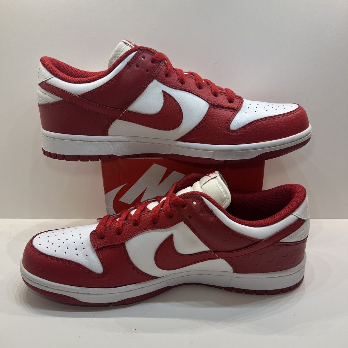 Nike × Vintage 2011 Nike Dunk Low BTTYS - Varsity Red Size US 12 / EU 45 - 2 Thumbnail