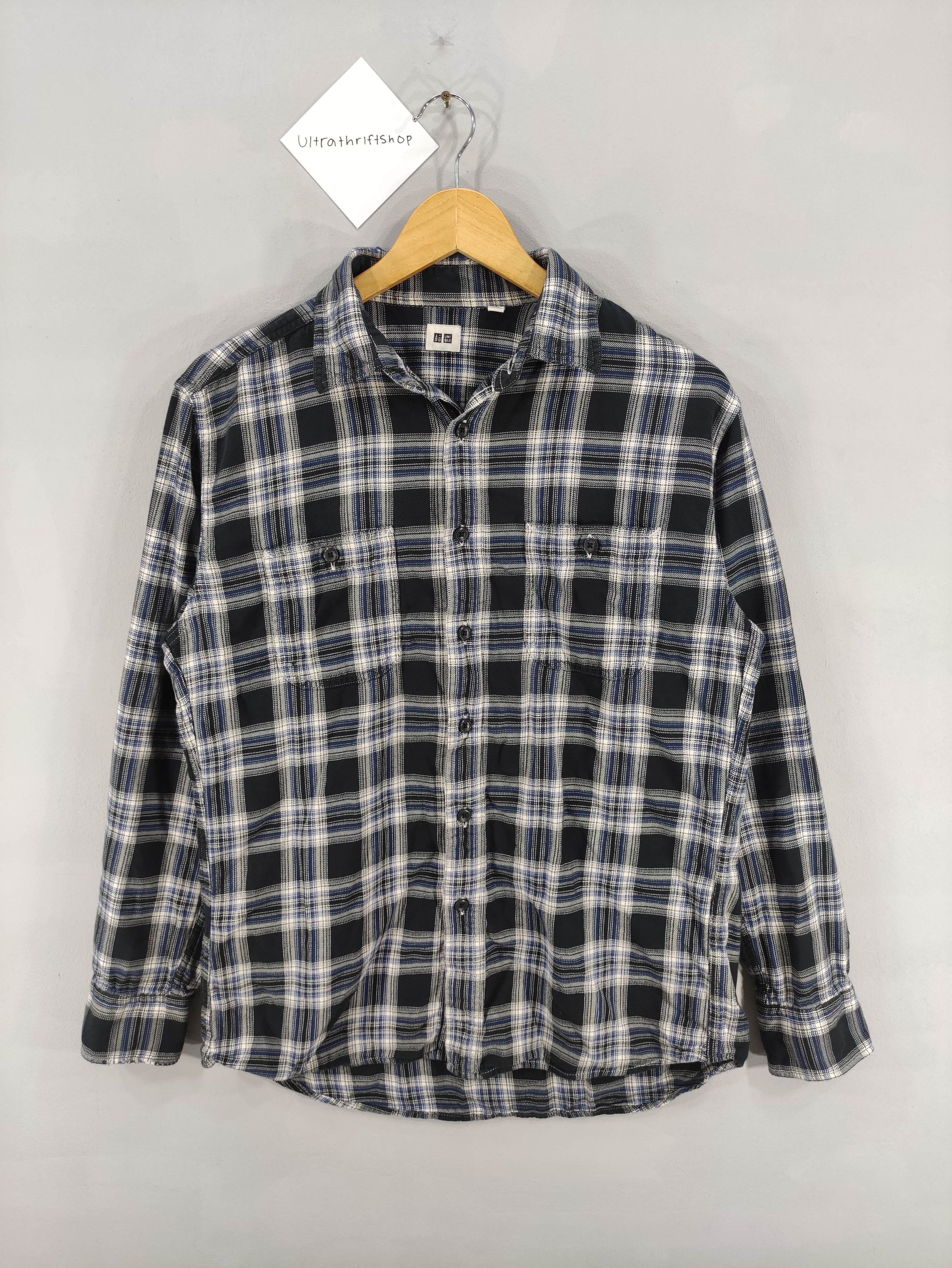 Uniqlo Flannel Shirt Button Up Long Sleeve