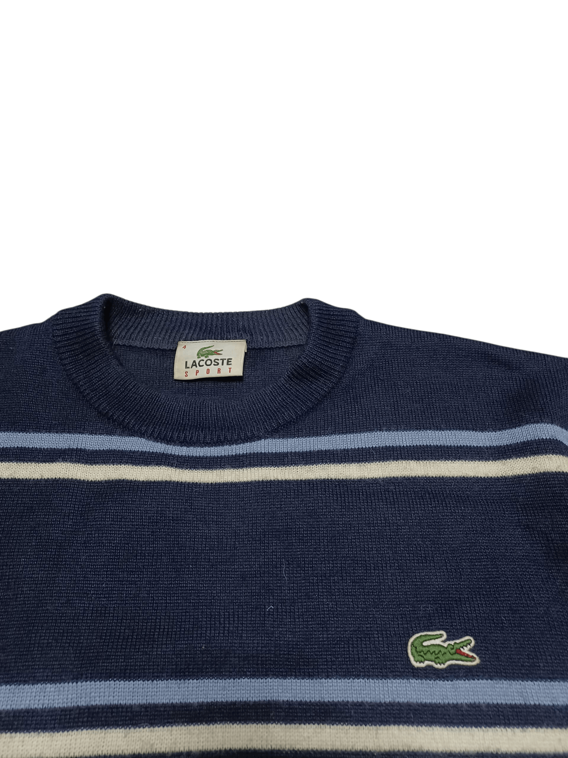 Lacoste LACOSTE VINTAGE LUXURY OLDMONEY WOOL SWEATER Size US L / EU 52-54 / 3 - 2 Thumbnail
