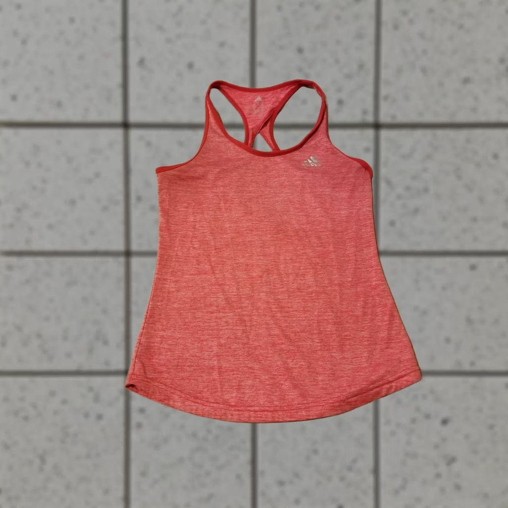 Adidas Womens adidas Tank Shirt XS Red Athletic Gym Workout Size XS / US 0-2 / IT 36-38 - 1 Thumbnail