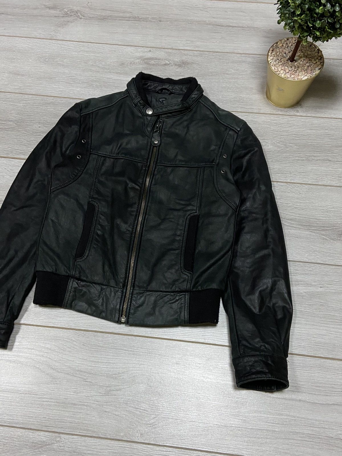 Genuine Leather Redskins leather moto jacket zip Size US S / EU 44-46 / 1 - 4 Thumbnail