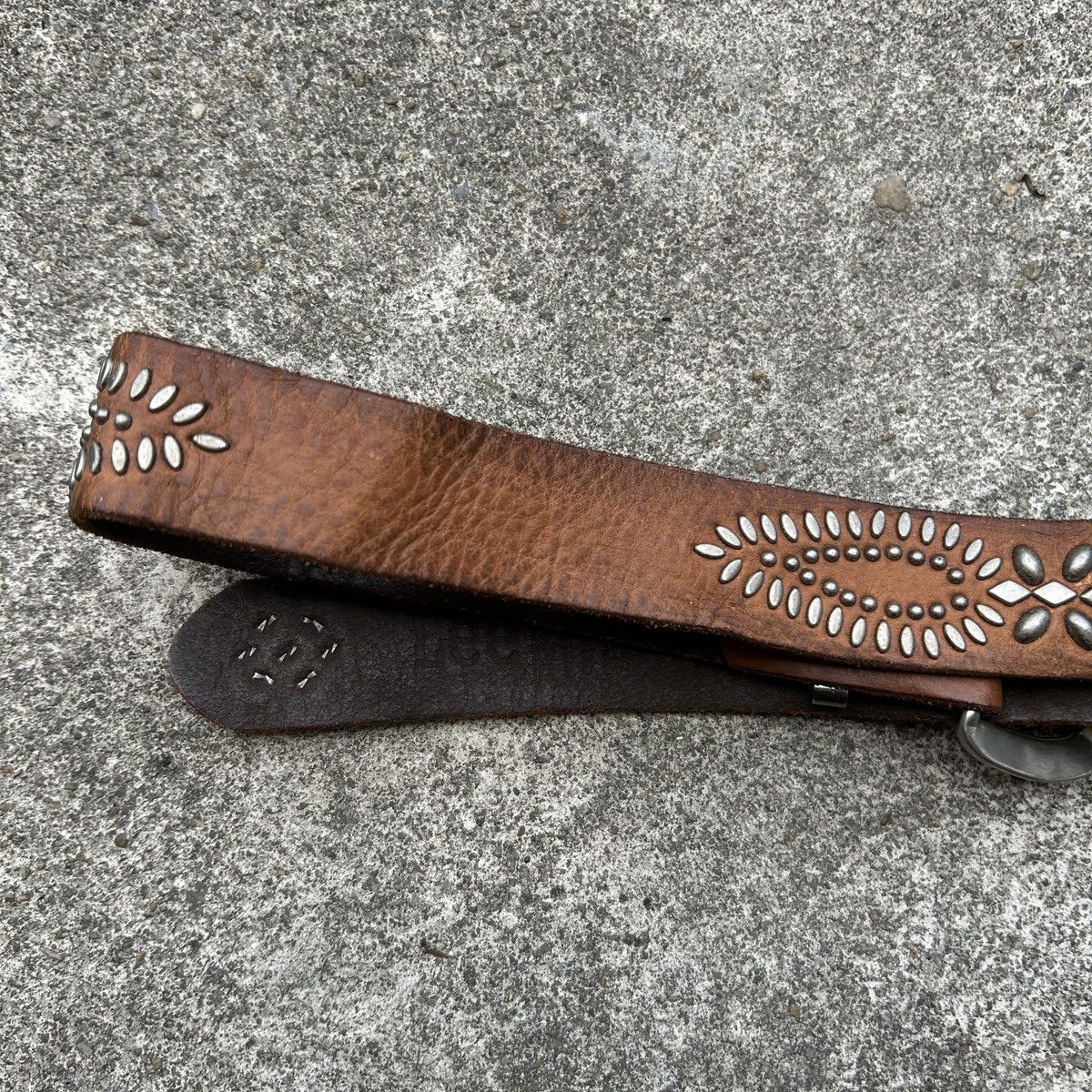 Vintage Vintage studded leather belt (Kapital Style) Size ONE SIZE - 7 Thumbnail